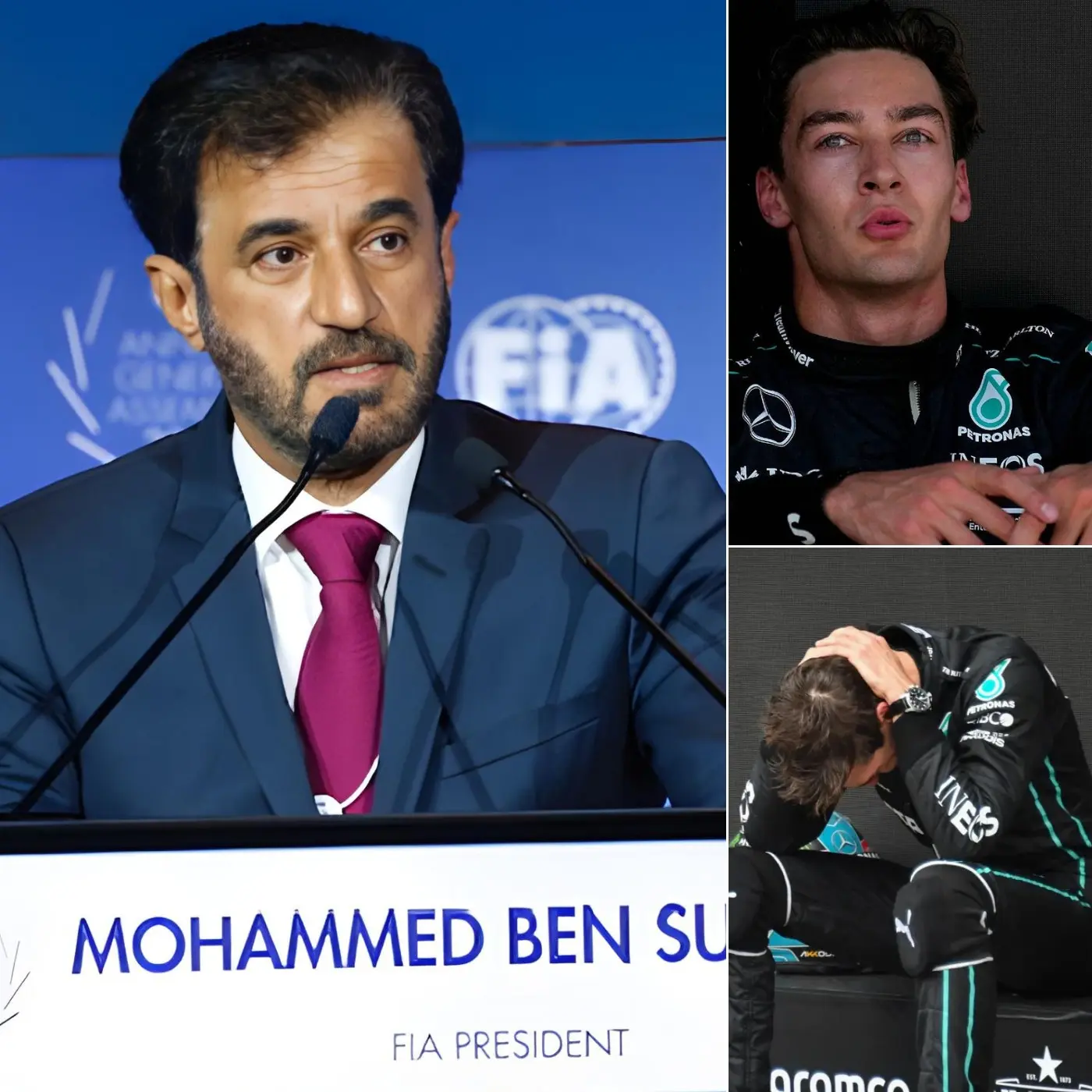 Cover Image for 🚨Mohammed Ben Sulayem Officially Announced A Permanent Ban On Young Driver Russell From All F1 Events, Stating That He Will Never Be Allowed To Compete Again Under Any Circumstances.