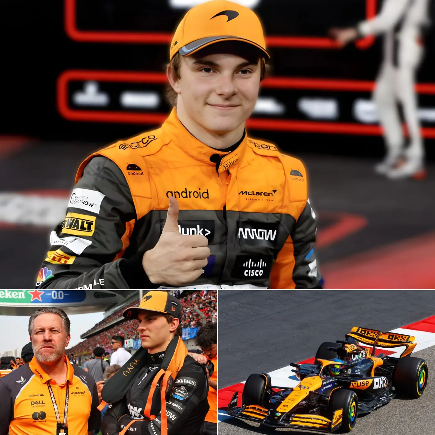 Cover Image for 🚨BREAKING NEWS: “Oscar Piastri will win this year!” — Zak Brown unexpectedly and confidently declared to the F1 media that his driver would win, stunning the entire press conference room. But the most controversial thing among fans was his next statement…👇👇👇