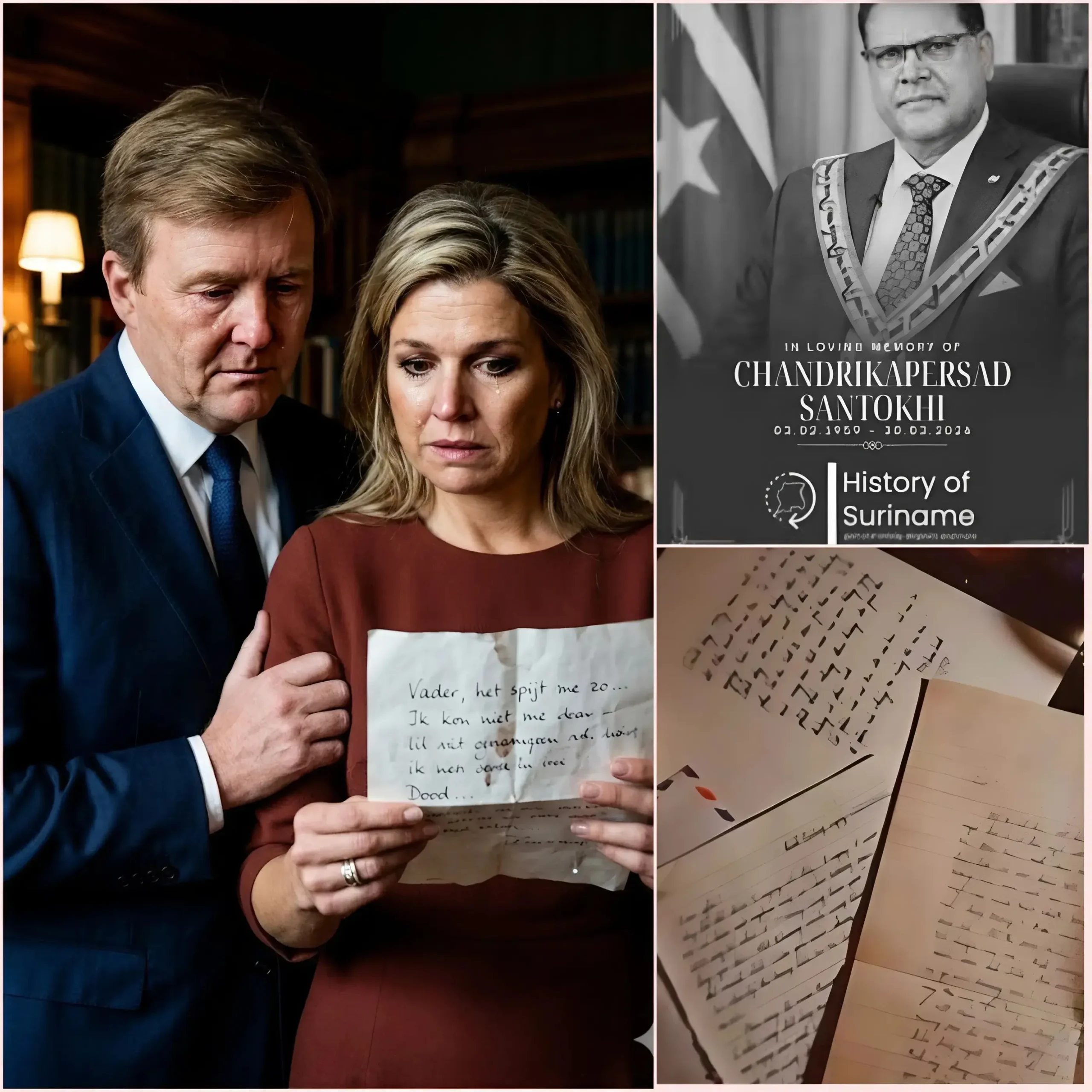 Cover Image for HEET NIEUWS 🔥: “VÓÓR ZIJN OVERLIJDEN LIET Chandrikapersad Santokhi EEN BRIEF ACHTER…” — Willem-Alexander EN Máxima Zorreguieta Cerruti DIEP GERAAKT DOOR ONTHULLING DIE NEDERLAND IN STILTE DOMPELT