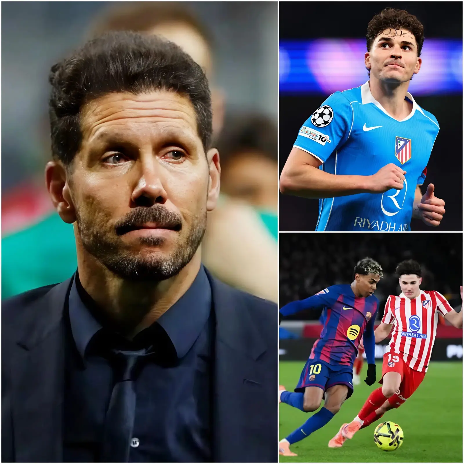 Cover Image for “HACE 20 MINUTOS: Diego Simeone anunció inesperadamente la triste situación de Julián Álvarez antes del partido contra el Barcelona en el Metropolitano.”