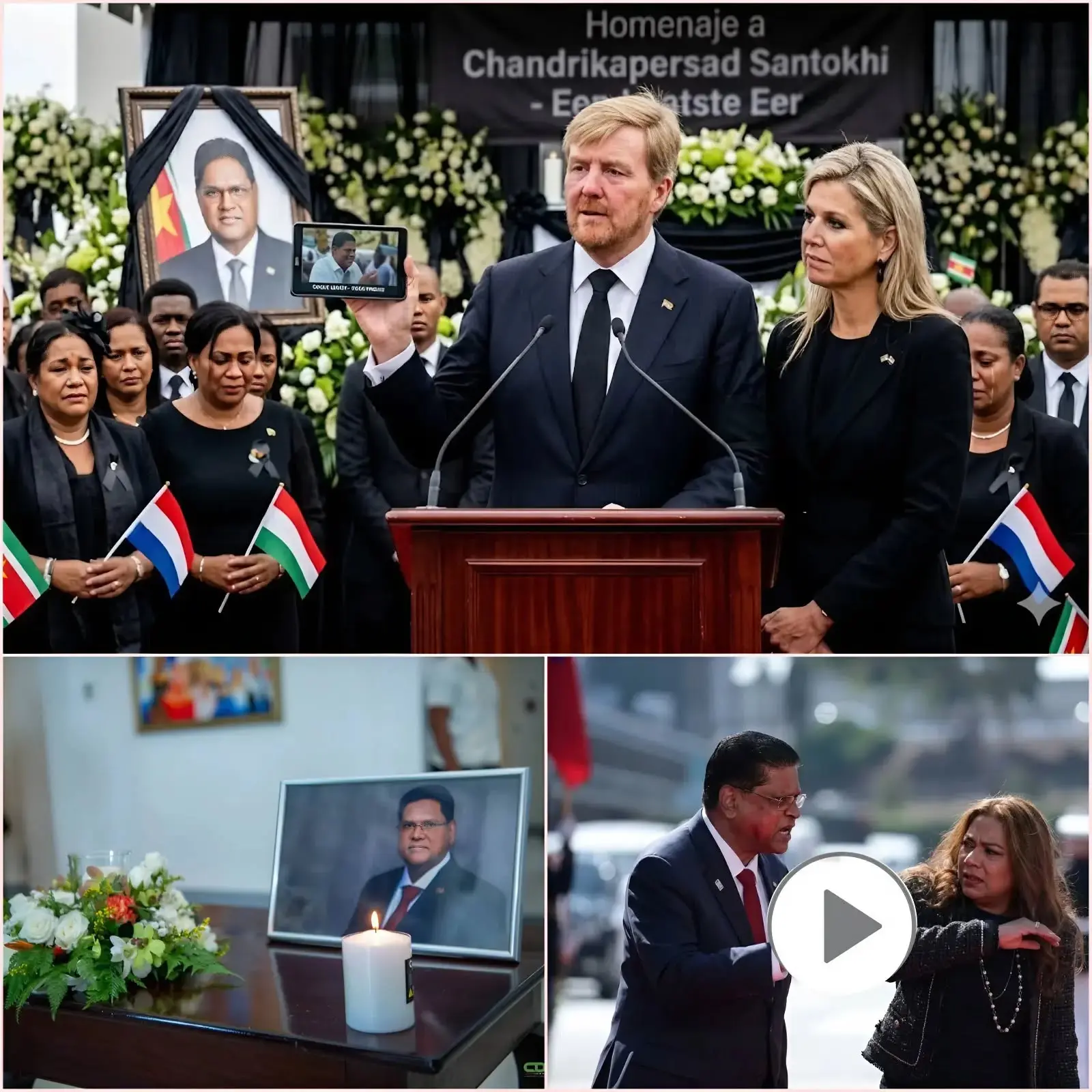 Cover Image for 😱💔 GEEN TOEVAL… GELEKTE VIDEO SCHOKT PUBLIEK VLAK VOOR LAATSTE MOMENT VAN SANTOKHI