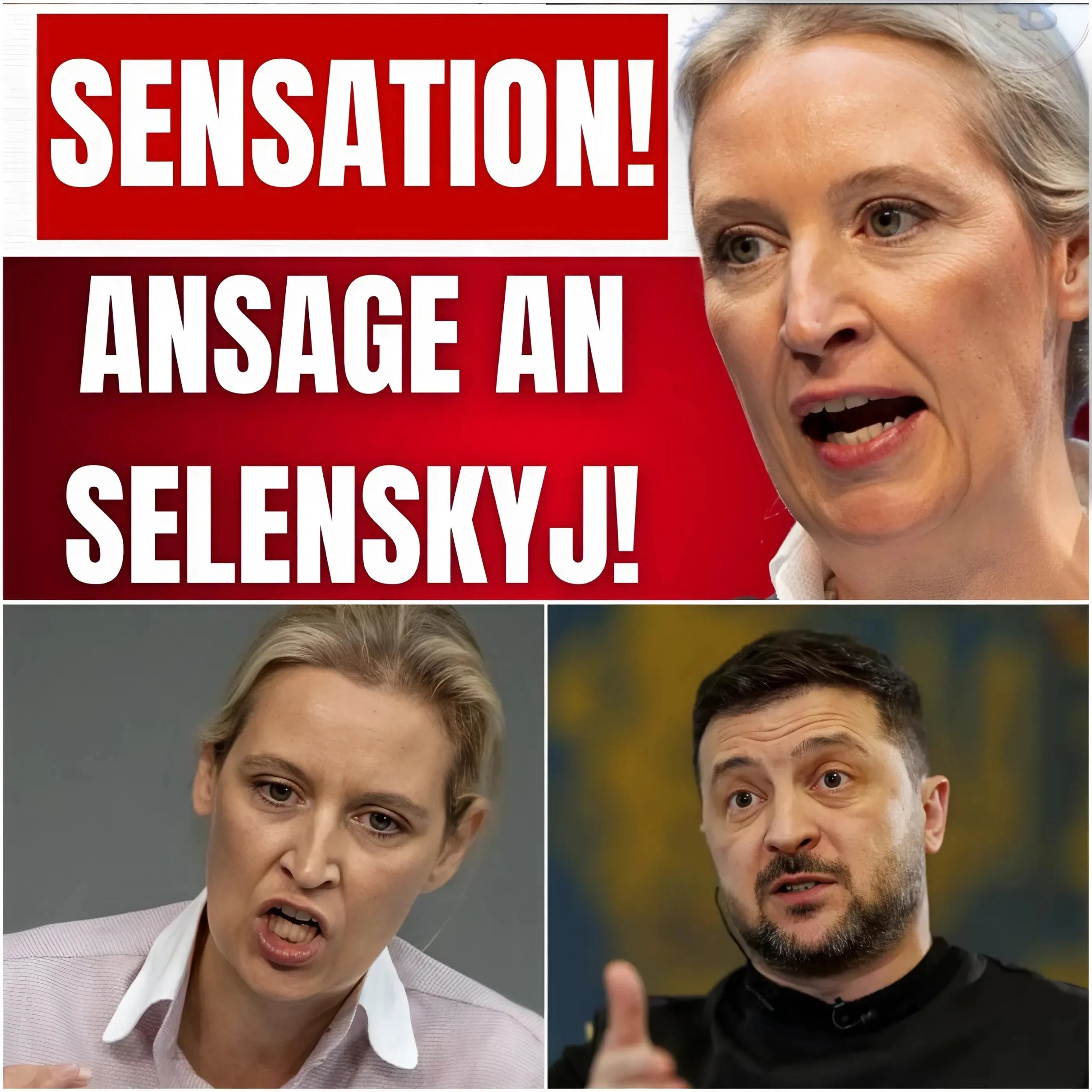 Cover Image for Die Milliarden-Abzocke der Ukraine fliegt endlich auf! Alice Weidel lässt die Bombe platzen und stellt Selenskyj direkt zur Rede: Wo sind unsere Steuergelder geblieben?