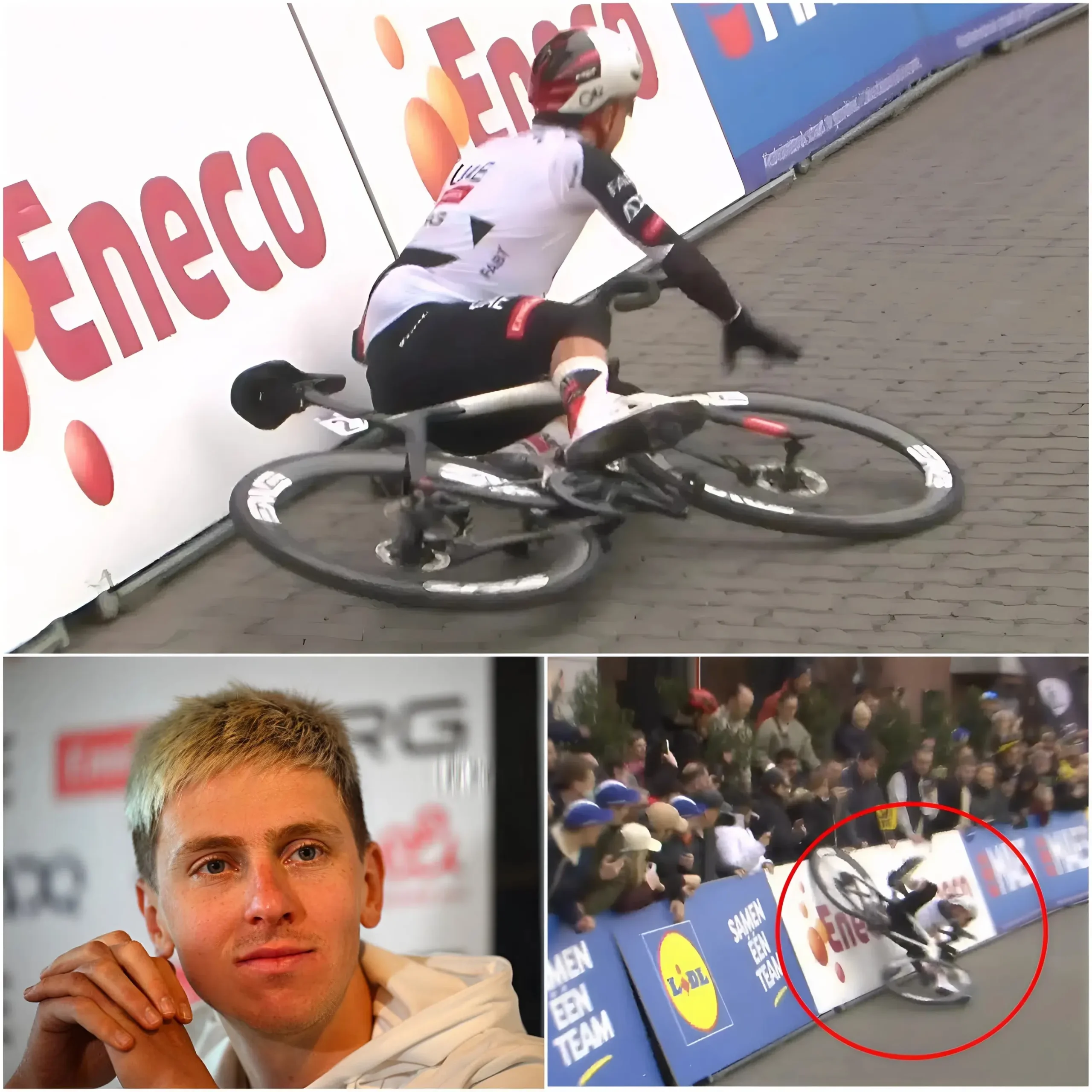 Cover Image for 🚨 NOTIZIA SHOCK DAL TOUR OF FLANDERS: Incidente prima della gara, Pogačar coinvolto, Oliveira in ambulanza, sospetto sabotaggio e indagine UCI in corso