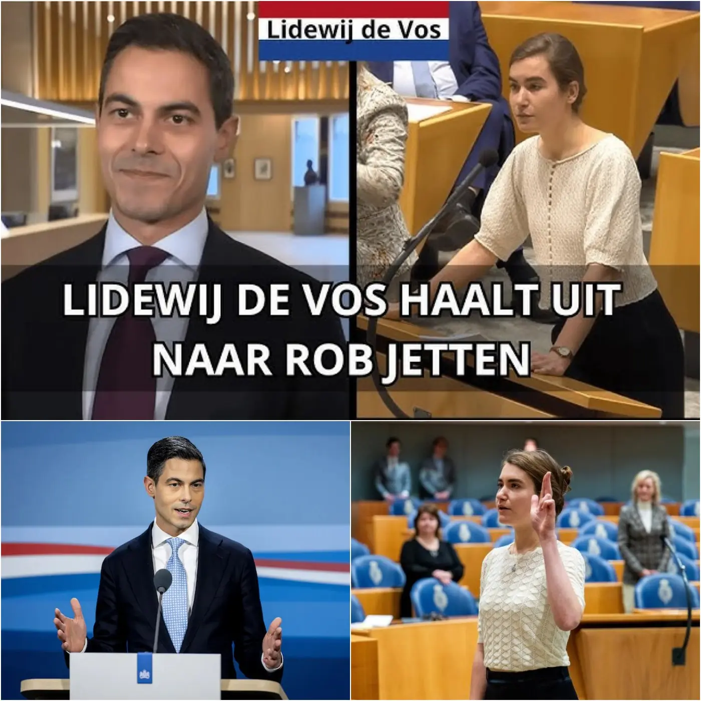 Cover Image for 🚨 Lidewij de Vos verklaart onomwonden dat het huidige beleid het land “tot in de wortels vernietigt” en waarschuwt dat miljoenen mensen op de rand van faillissement staan te midden van stijgende levensonderhoudskosten en worstelende bedrijven. Het hoogtepunt volgde toen zij Rob Jetten frontaal aanviel, waardoor de hele zaal met verstomming geslagen achterbleef…