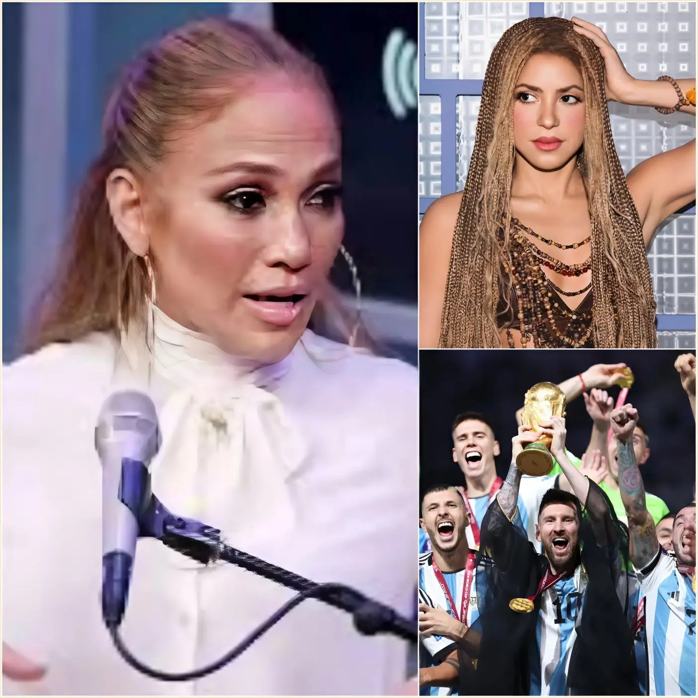 Cover Image for “¿Qué demonios? ¿Qué sabe ella del Mundial?” Jennifer Lopez reaccionó con dureza ante la información de que Shakira había sido elegida para la actuación del FIFA World Cup 2026.