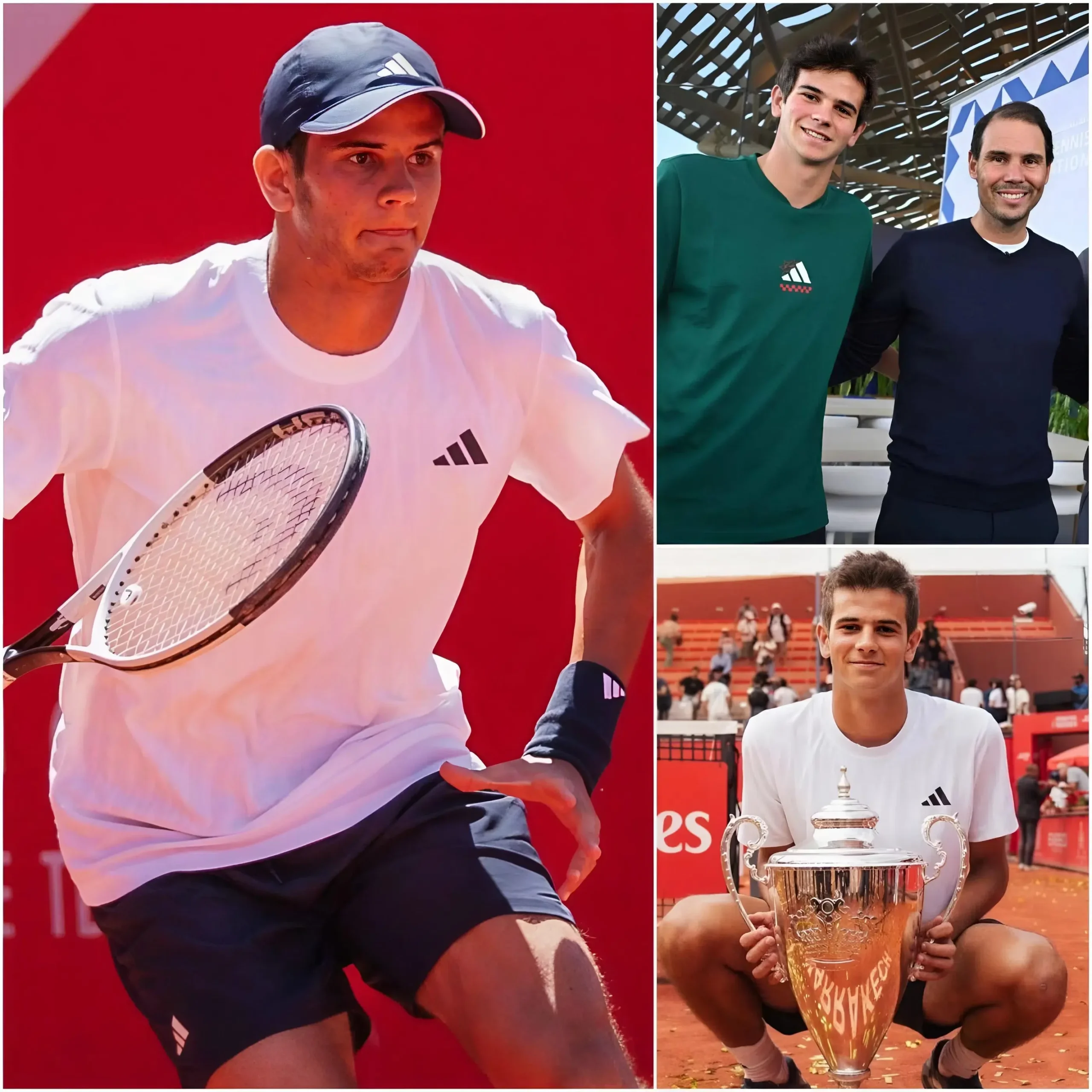 Cover Image for «se Ha Dedicado Al Tenis Desde Niño», Dijo Rafael Nadal Animando Al Joven Tenista Español Rafael Jódar Tras Su Victoria En El 40º Grand Prix Hassan Ii De Marrakech. También Reveló Un Sorprendente Secreto Sobre Su Relación Que Dejó Al Público Atónito…