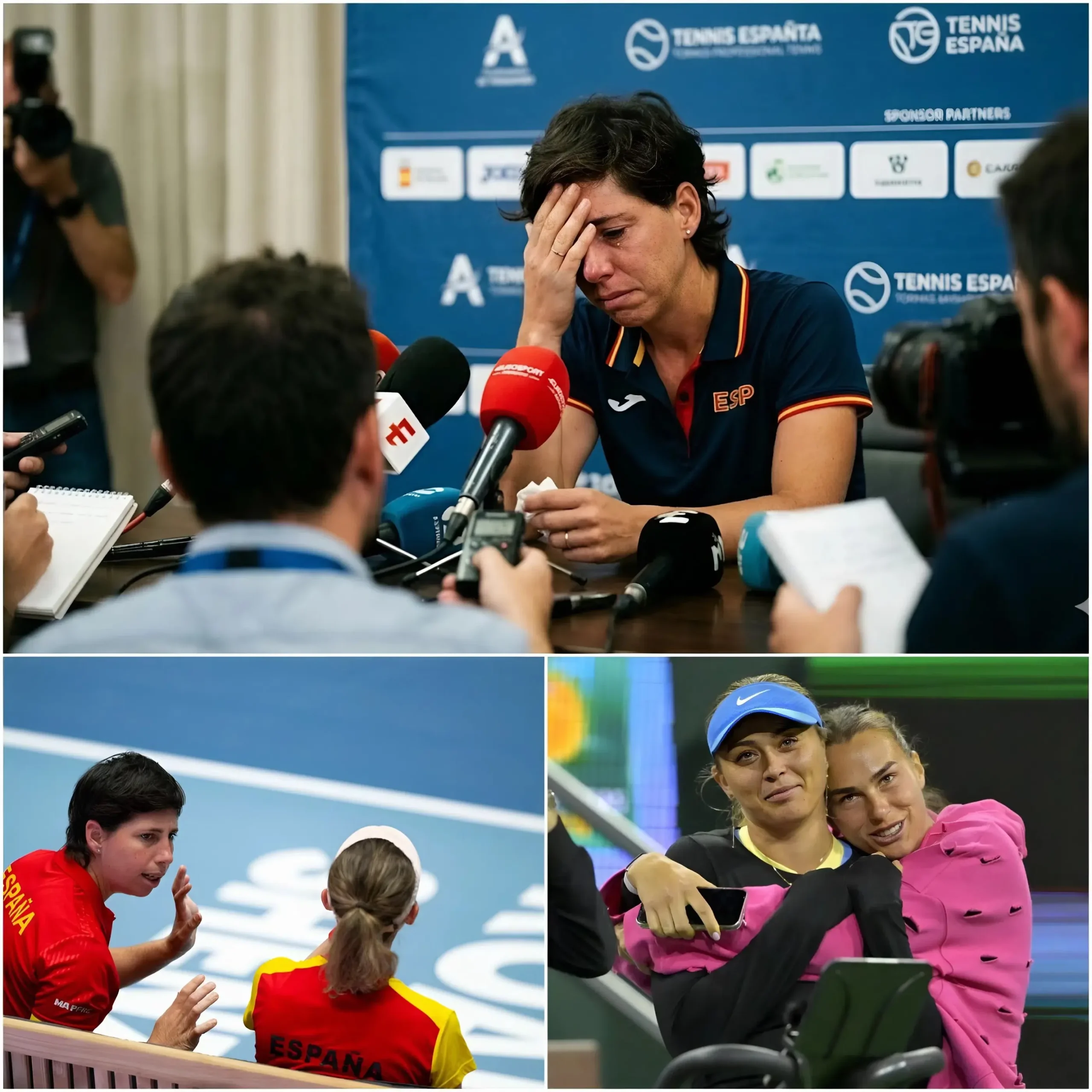 Cover Image for “esta Es Una Gran Pérdida”, Dijo La Capitana Carla Suárez Navarro Con El Corazón Roto Al Revelar Públicamente El Motivo Por El Cual Paula Badosa Y Cristina Bucsa No Pudieron Participar En Las Eliminatorias De La Copa Billie Jean King, Lo Que Provocó Que Muchos Aficionados Se Preocuparan Por Su Situación Actual.