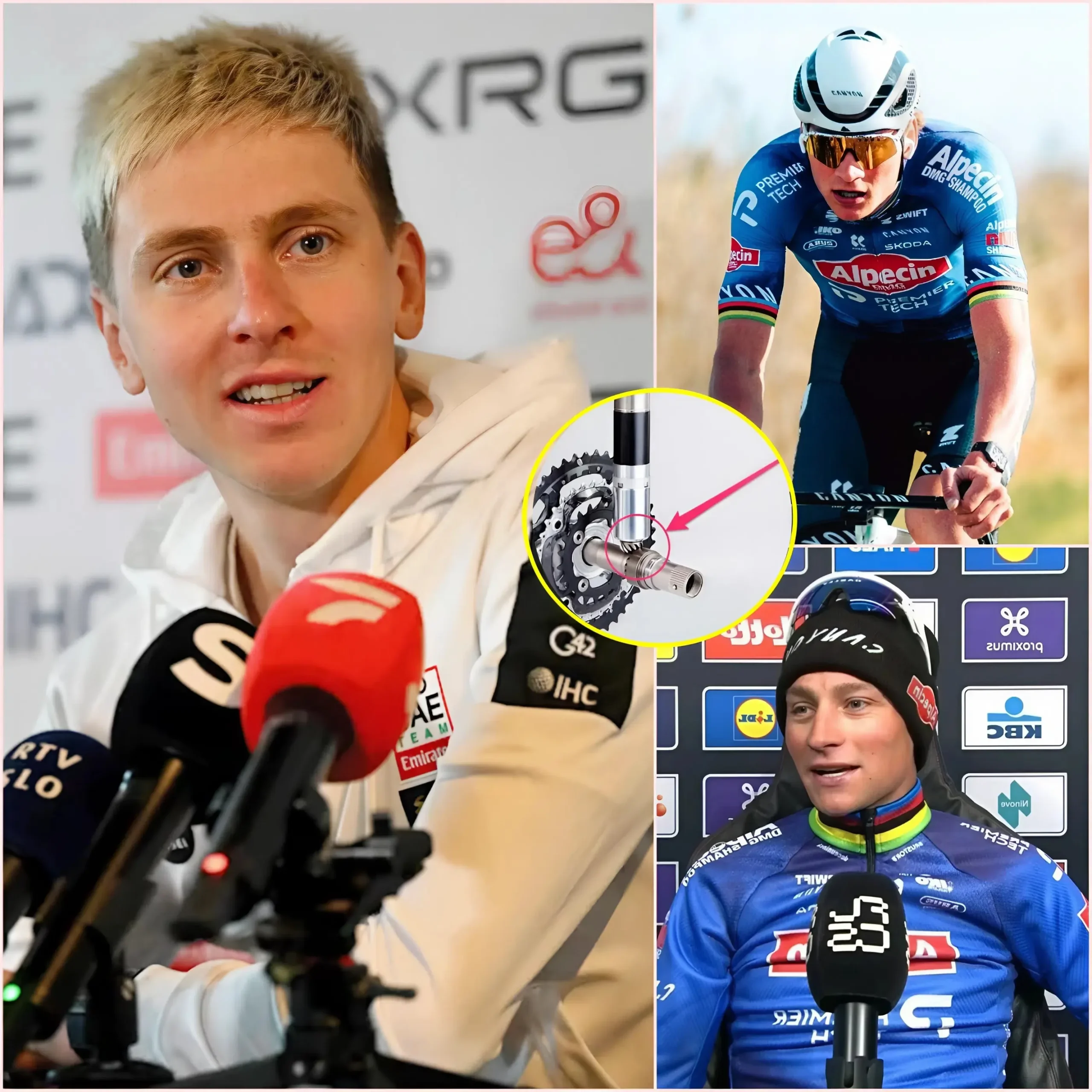 Cover Image for 🚴♂️🚴♂️ “HIJ HEEFT VALSGESPEELD!” Slechts enkele dagen na de vernederende nederlaag van Tadej Pogacar tegen Mathieu van der Poel in de Ronde van Vlaanderen, wees Pogacar, met een rood aangelopen gezicht van woede,