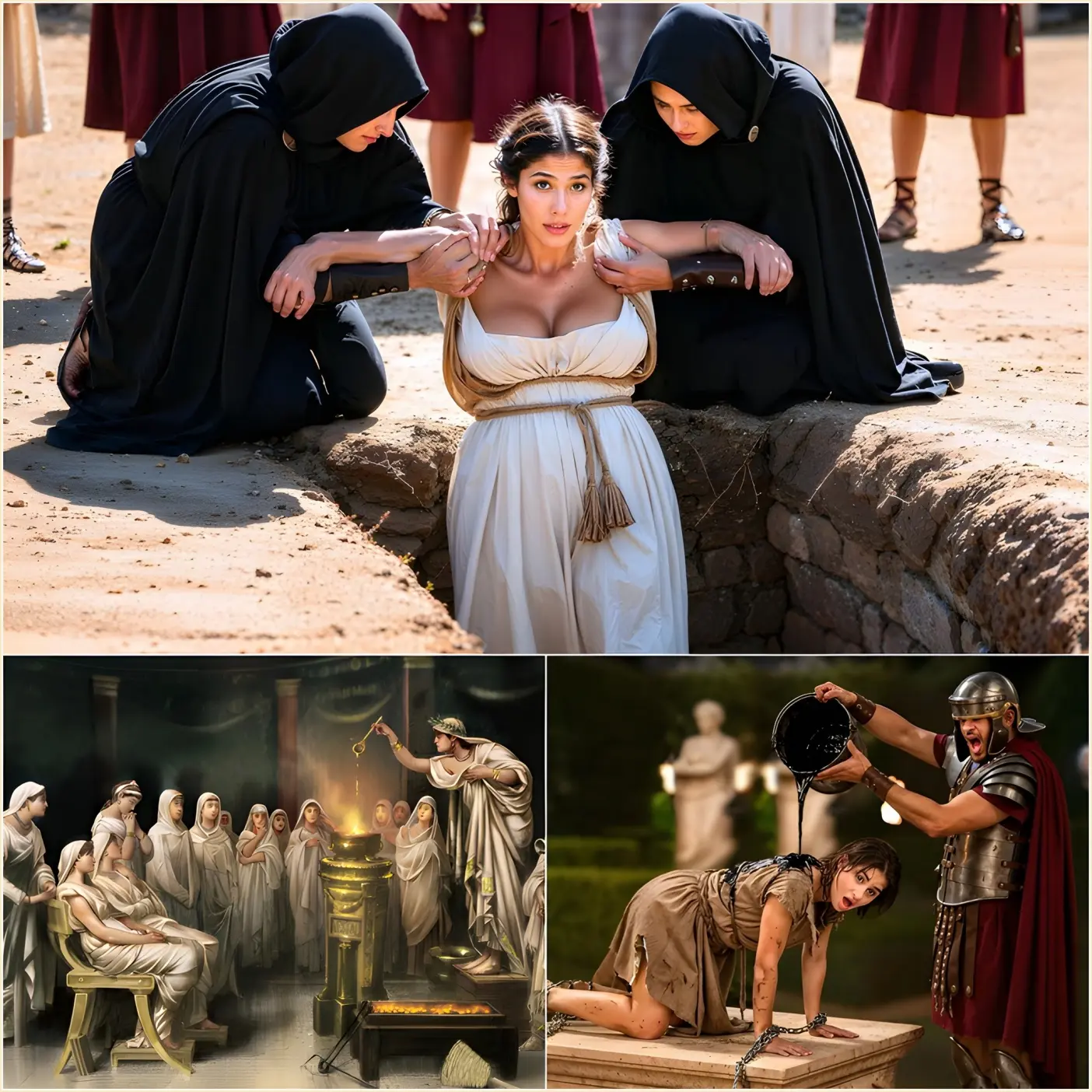 Cover Image for Trois des châtiments les plus terrifiants infligés aux vierges consacrées dans la Rome antique révèlent un catalogue de cruauté difficile à concevoir.