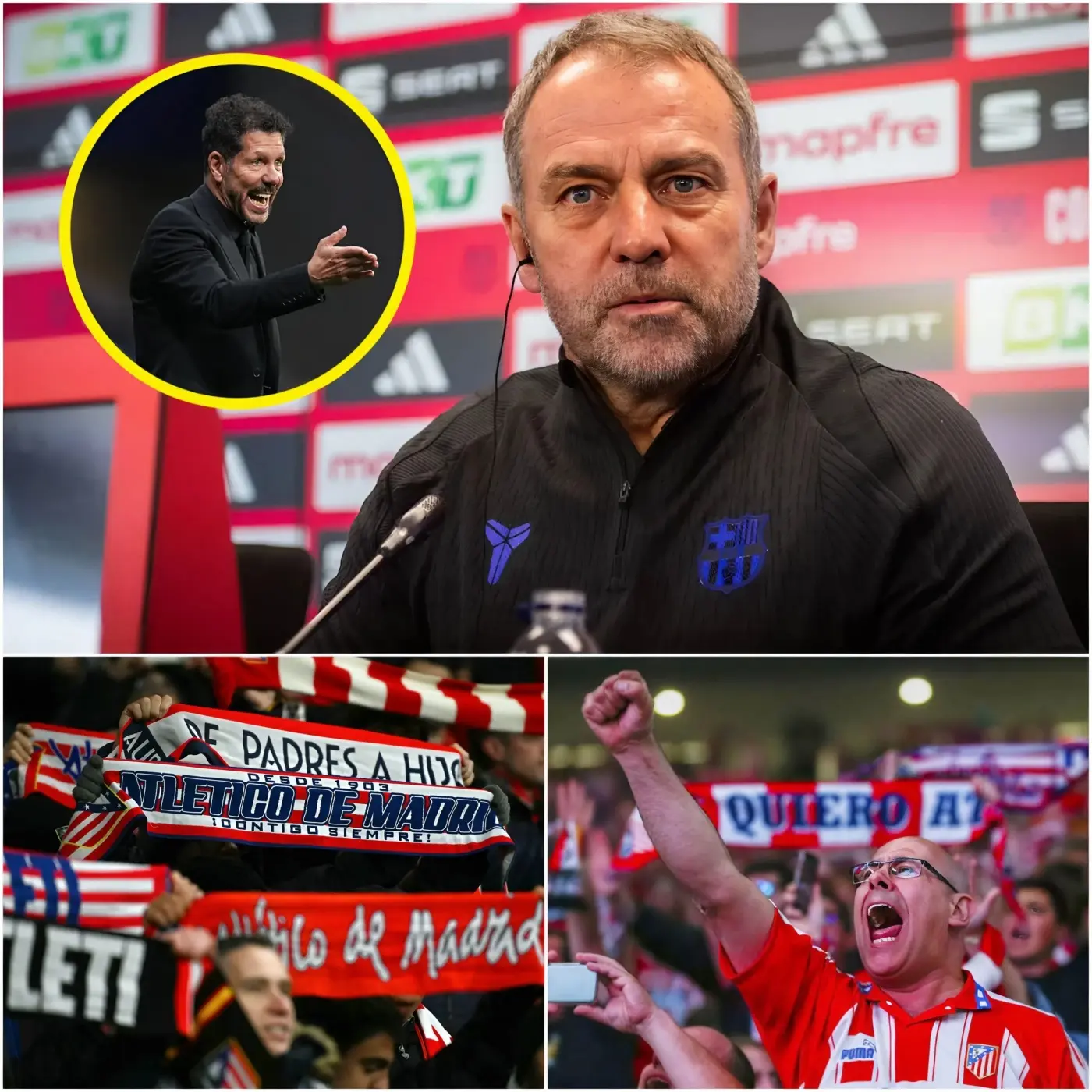 Cover Image for HACE 30 MINUTOS: El entrenador del FC Barcelona ha solicitado que La Liga prohíba a todas las aficionadas mujeres y a las cheerleaders del Atlético de Madrid, con una razón que ha dejado a todos los aficionados del Atlético de Madrid completamente asqueados y exasperados al escucharla.