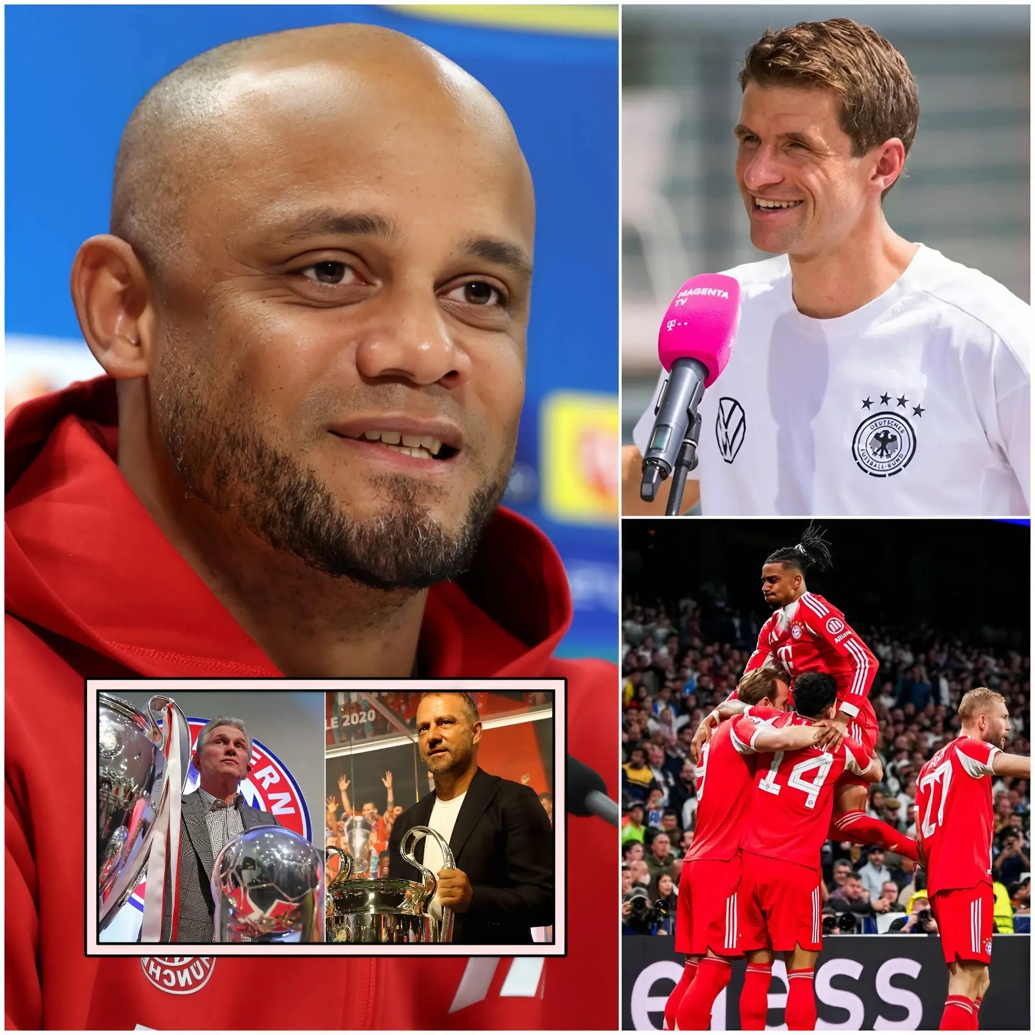 Cover Image for „MEIN ZIEL IST NOCH NICHT ERREICHT, ICH MUSS DIE ERFOLGE VON Hansi Flick UND Jupp Heynckes ÜBERTREFFEN“ – Trainer Vincent Kompany sorgte nach dem Sieg gegen Real Madrid überraschend mit dieser Aussage für Aufsehen. Ein großes Selbstvertrauen wird vom belgischen Trainer an alle Mitglieder des Vereins weitergegeben.