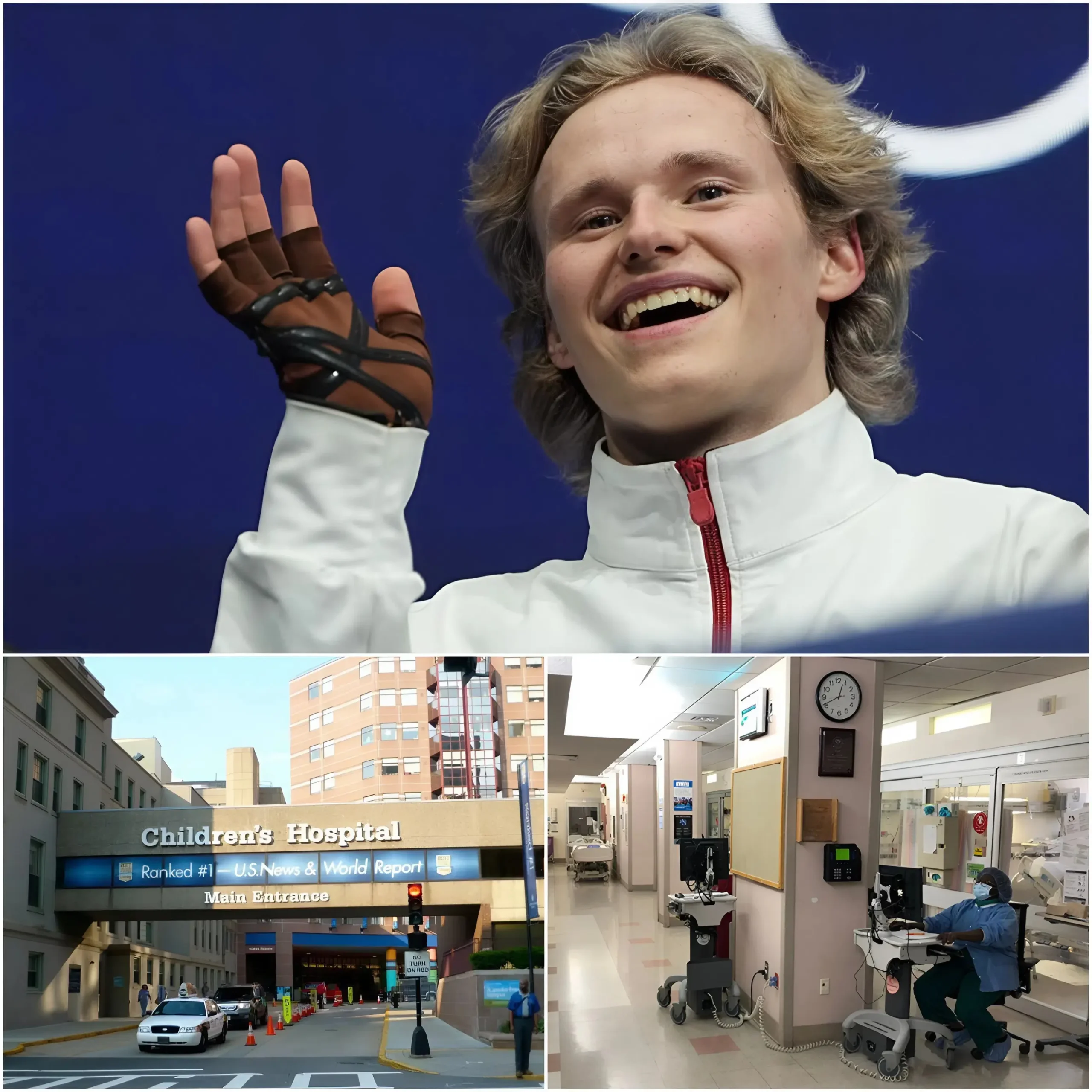 Cover Image for 💖⛸️ “I’m not standing on a podium of victory… because there are children more deserving of it than I am” — Ilia Malinin left an entire pediatric hospital in stunned silence during a special ceremony honoring his record-breaking donation to build a new emergency wing and support childhood cancer research.