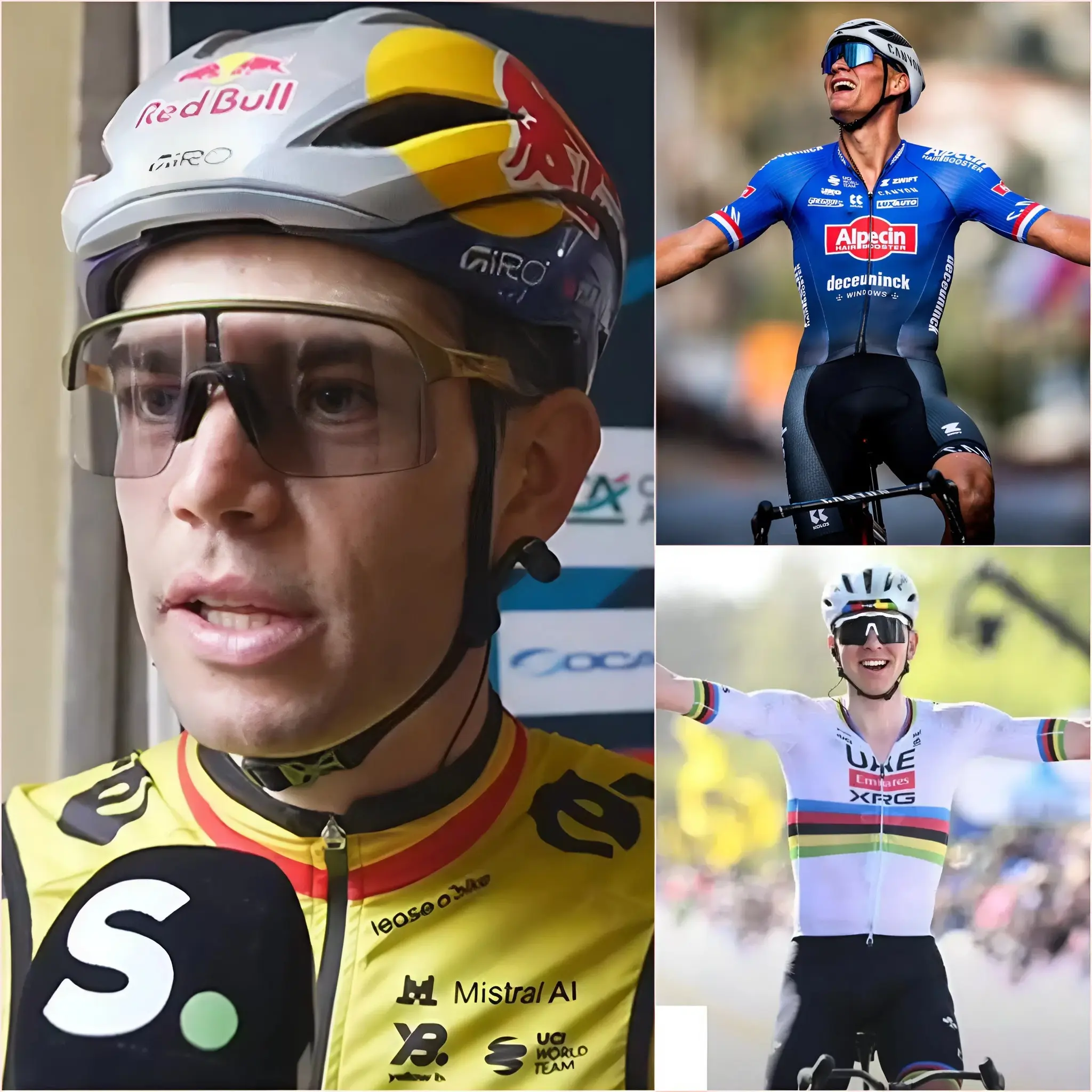 Cover Image for 🚨“Mathew Van Der Poel, Tadej Pogacar, wees voorzichtig, deze keer zal ik met al mijn kracht vechten! » 🔥 Aan de vooravond van Parijs-Roubaix 2026 lanceerde Wout Van Aert een onverwachte uitdaging voor Mathieu Van Der Poel en Tadej Pogacar, waarmee hij bevestigde dat hij tot het einde zou vechten op de genadeloze kasseien