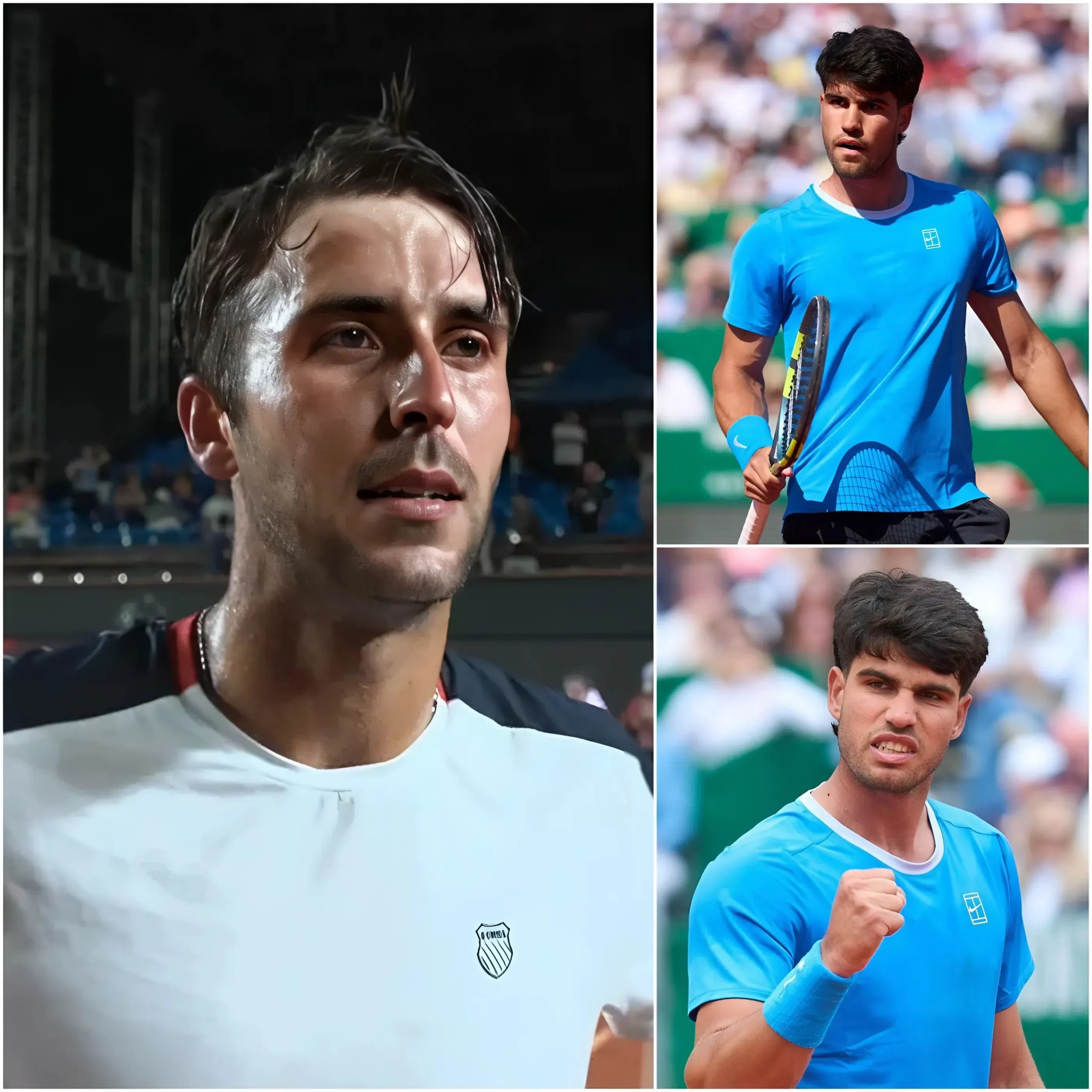 Cover Image for Última Hora: “era El Favorito” – Tomas Martin Etcheverry Habló Tras Su Derrota Ante Carlos Alcaraz En Montecarlo Ayer. Etcheverry Afirmó Que, Tras Fallar 23 Golpes Consecutivos, Alcaraz Recibió Instrucciones De Su Entrenador A Mitad Del Partido, Lo Que Le Permitió Ganar El Siguiente Set. Carlos Respondió De Inmediato Con Contundencia, Dejando Atónito Al Mundo Del Tenis.