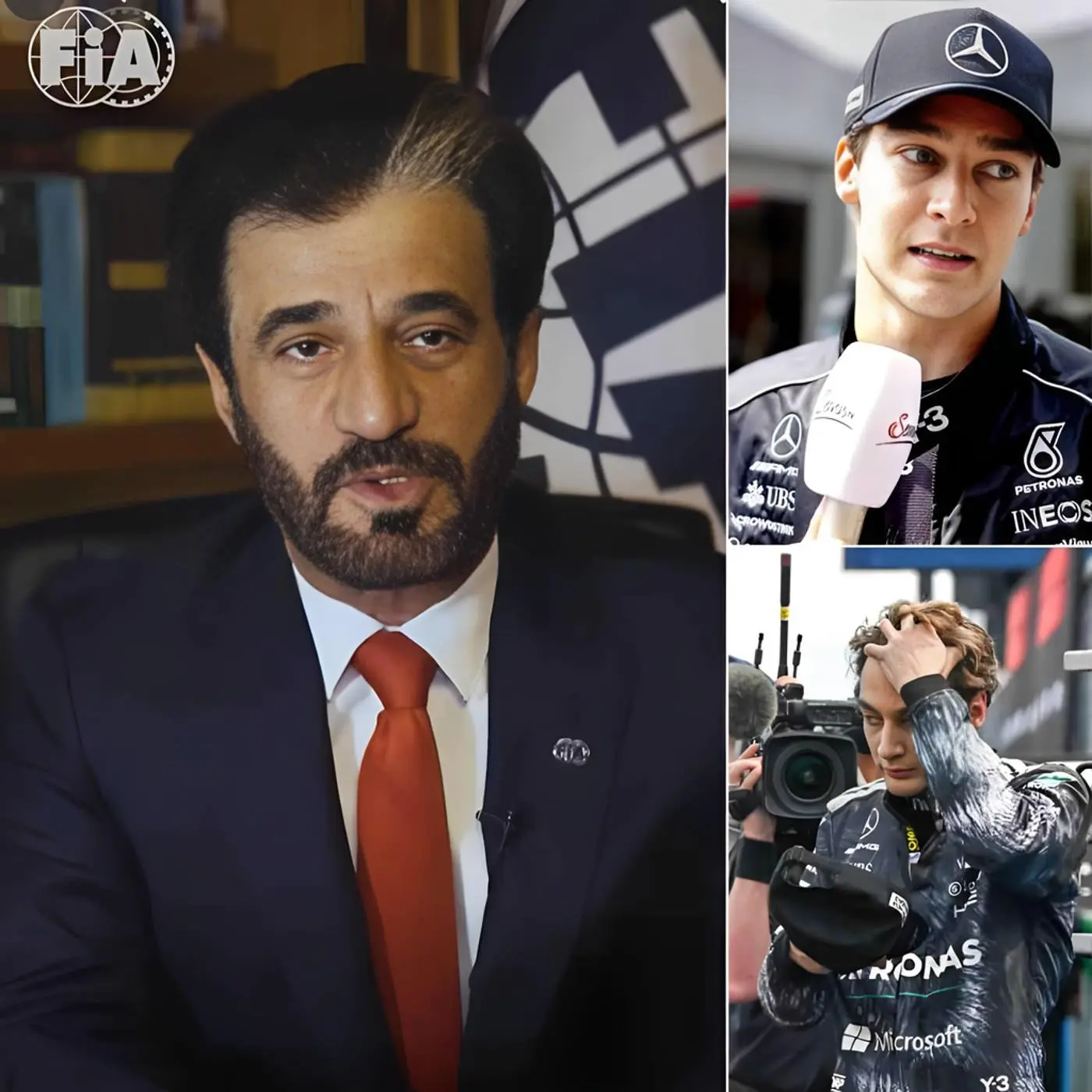 Cover Image for OFFICIAL CONFIRMEDđ George Russell has been officially fined $150,000 and banned from the Miami race by the FIA ââafter making what were deemed âdefamatory and insultingâ remarks directed at his boss and teammate, Kimi Antonelli