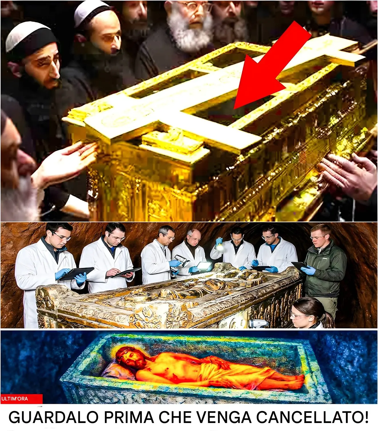 Cover Image for GLI SCIENZIATI FINALMENTE APRONO LA TOMBA SIGILLATA DI GESÙ! QUELLO CHE HANNO TROVATO ALL’INTERNO È ORRIBILE! 🕊️💥