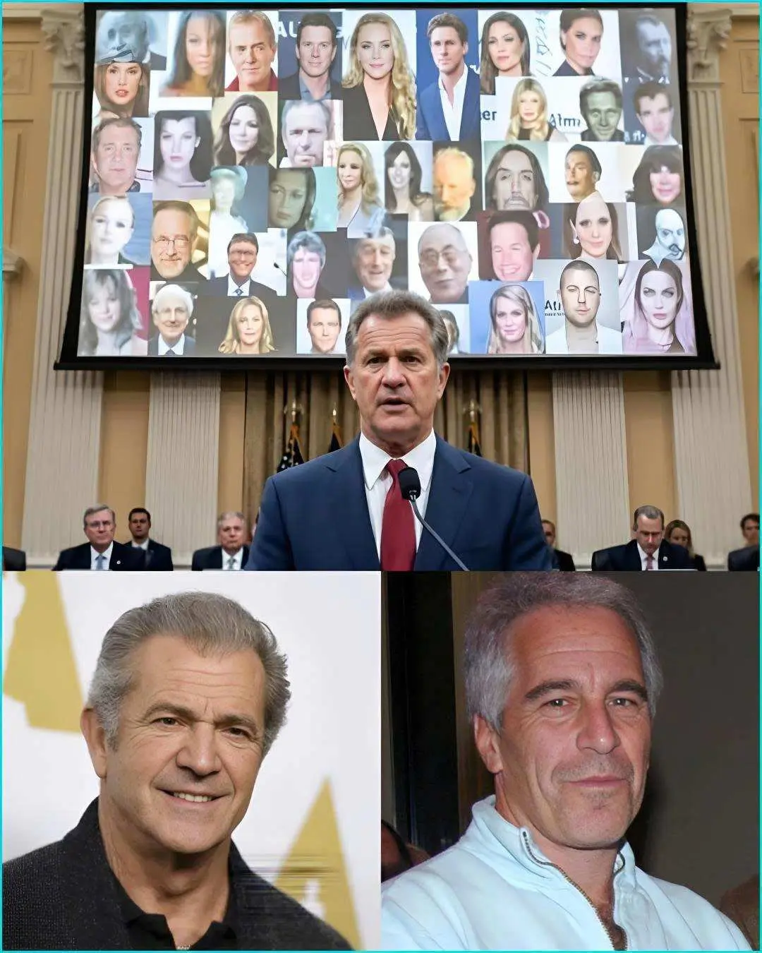 Cover Image for Un video, supuestamente lanzado por Mel Gibson, ha sacudido las redes, revelando una lista de 35 figuras poderosas vinculadas a círculos políticos y financieros, especialmente en California. Presentado con un tono oscuro y cinematográfico, el metraje se siente más como una advertencia que como un informe.