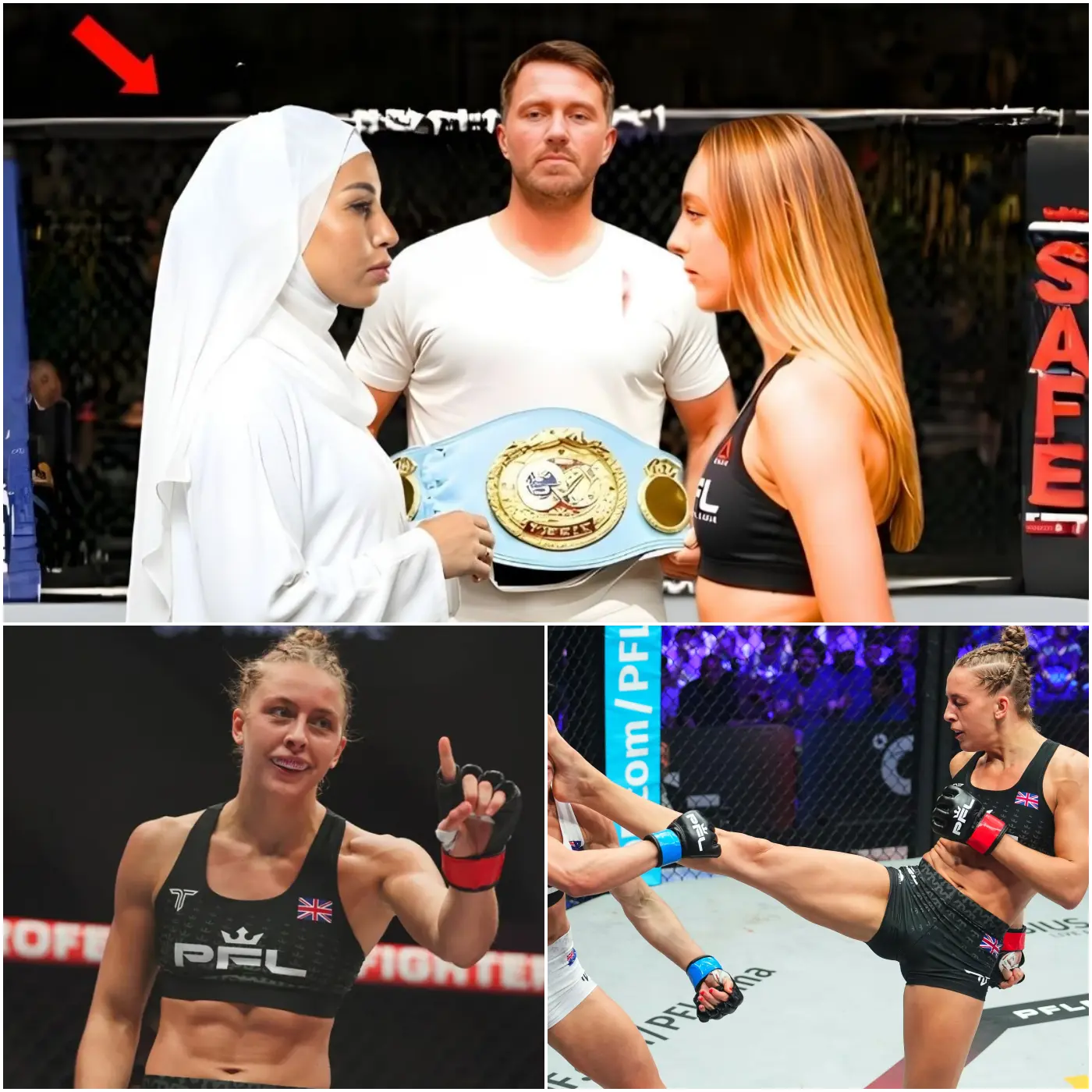 Cover Image for 😱 THIS ARABIC WOMEN MOCKED DAKOTA DITCHEVA IN THE CAGE… WHAT HAPPEN NEXT STUNNED AMERICA!