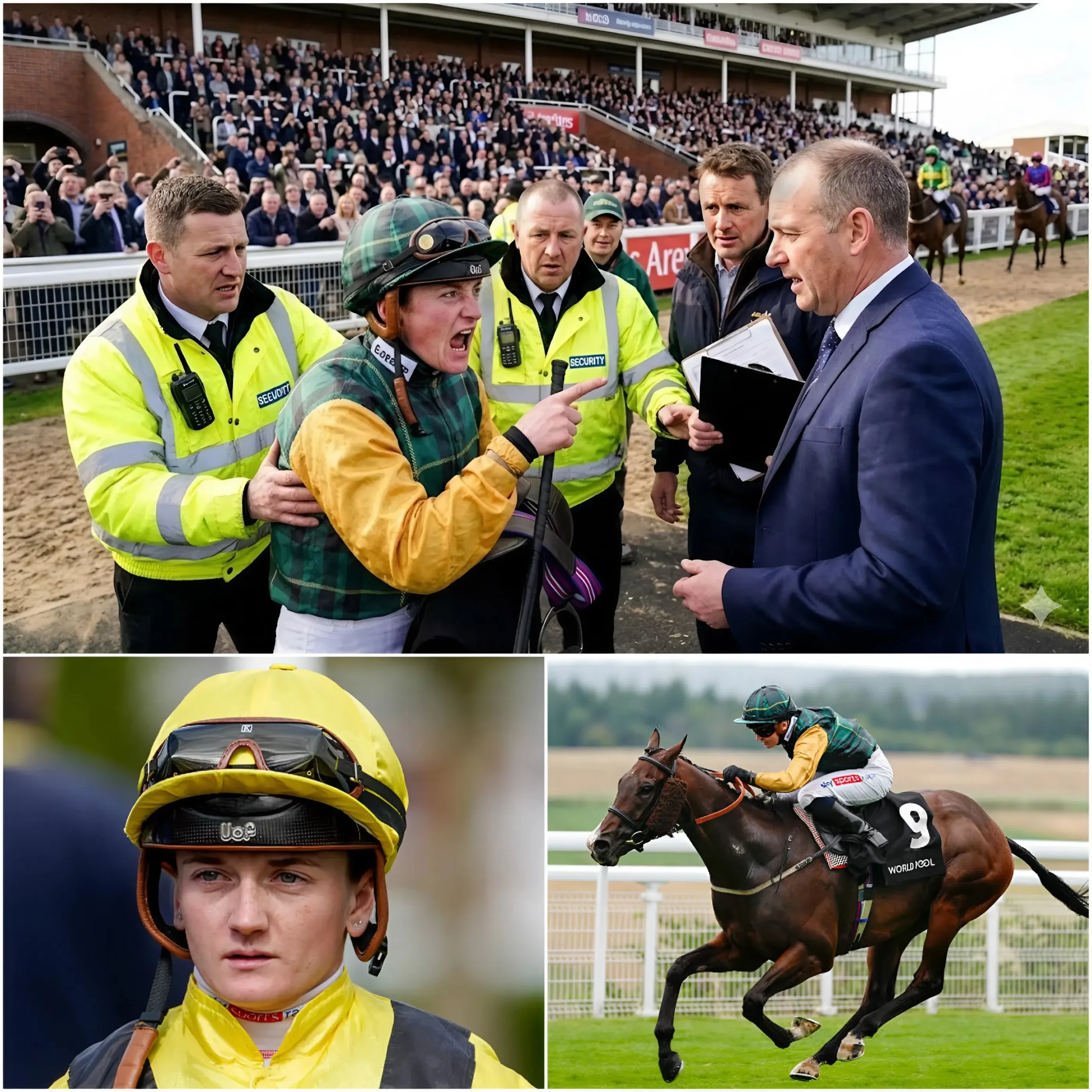 Cover Image for 🔥 SHOCK AT SOUTHWELL: Hollie Doyle threatens withdrawal from Fircombe Hall ride after alleged behind-the-scenes jockey deal by owner, sparking outrage and shocking revelations that stunned the grandstand and fueled intense speculation.