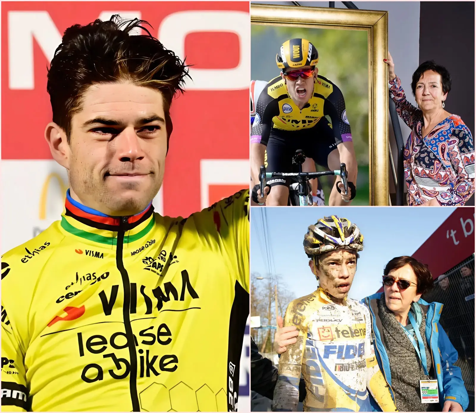 Cover Image for 5 MINUTEN GELEDEN: De hele wereld was geschokt toen Wout Van Aert het duistere verleden van zijn moeder, Ivonne van Aert, onthulde. Een waarheid die verklaart waarom ze altijd afwezig was bij zijn races. Een familiegeheim eindelijk onthuld