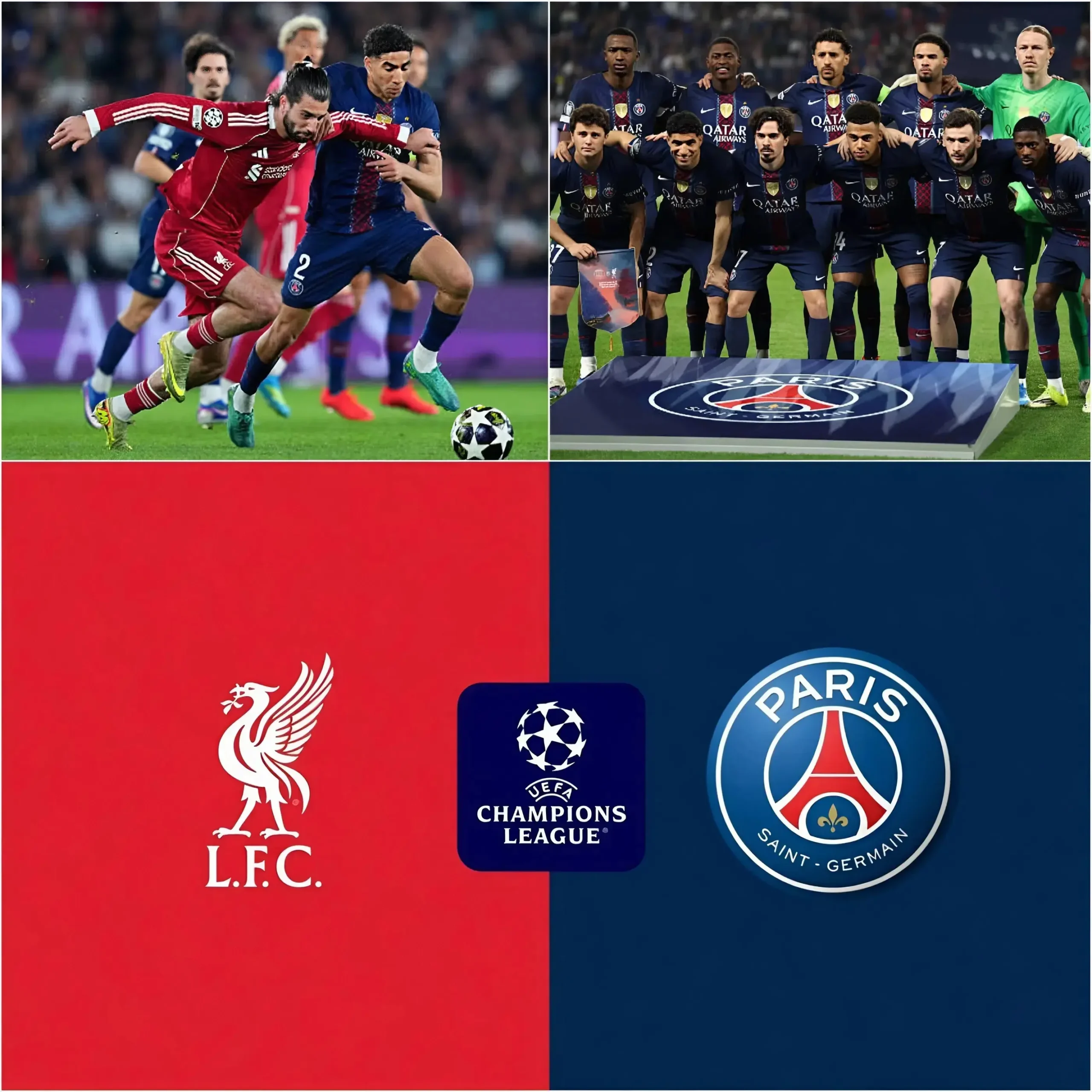 Cover Image for 🚨 CHANGEMENT D’HORAIRE À LA DERNIÈRE MINUTE ! 🚨 Le quart de finale retour de l’UEFA Champions League entre Liverpool et le Paris Saint-Germain, prévu à Anfield, a subi une modification soudaine dans le calendrier officiel, avec un nouvel horaire qui suscite déjà de vives polémiques parmi les supporters et les observateurs