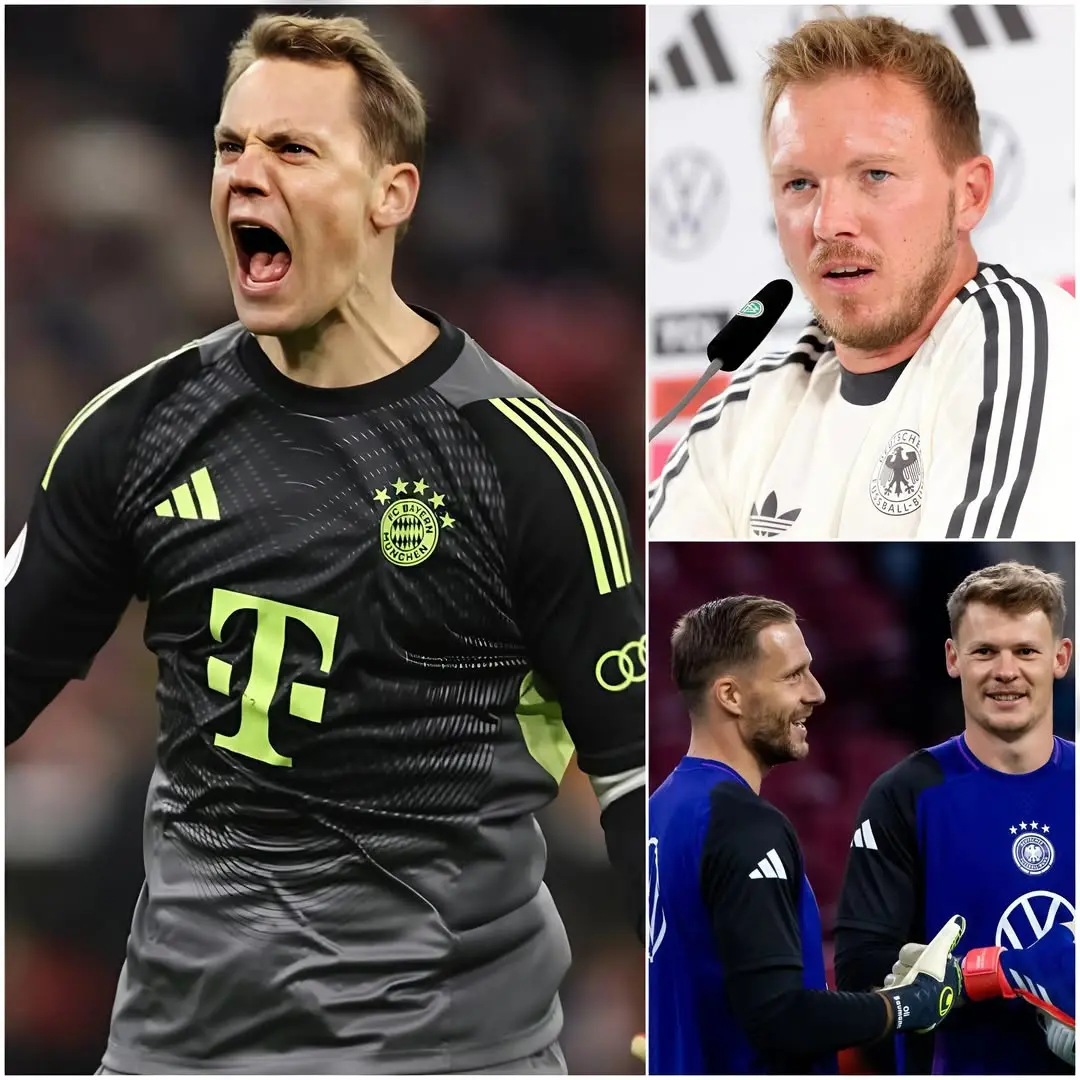 Cover Image for „Manuel Neuer ist ein Torwart von Weltklasse, aber das reicht für mich noch nicht aus, um ihm die Nummer-eins-Position bei der FIFA World Cup 2026 zu geben…“ – Bundestrainer Julian Nagelsmann sorgt für Aufsehen mit seiner Aussage über die Zukunft von Neuer beim kommenden Turnier.