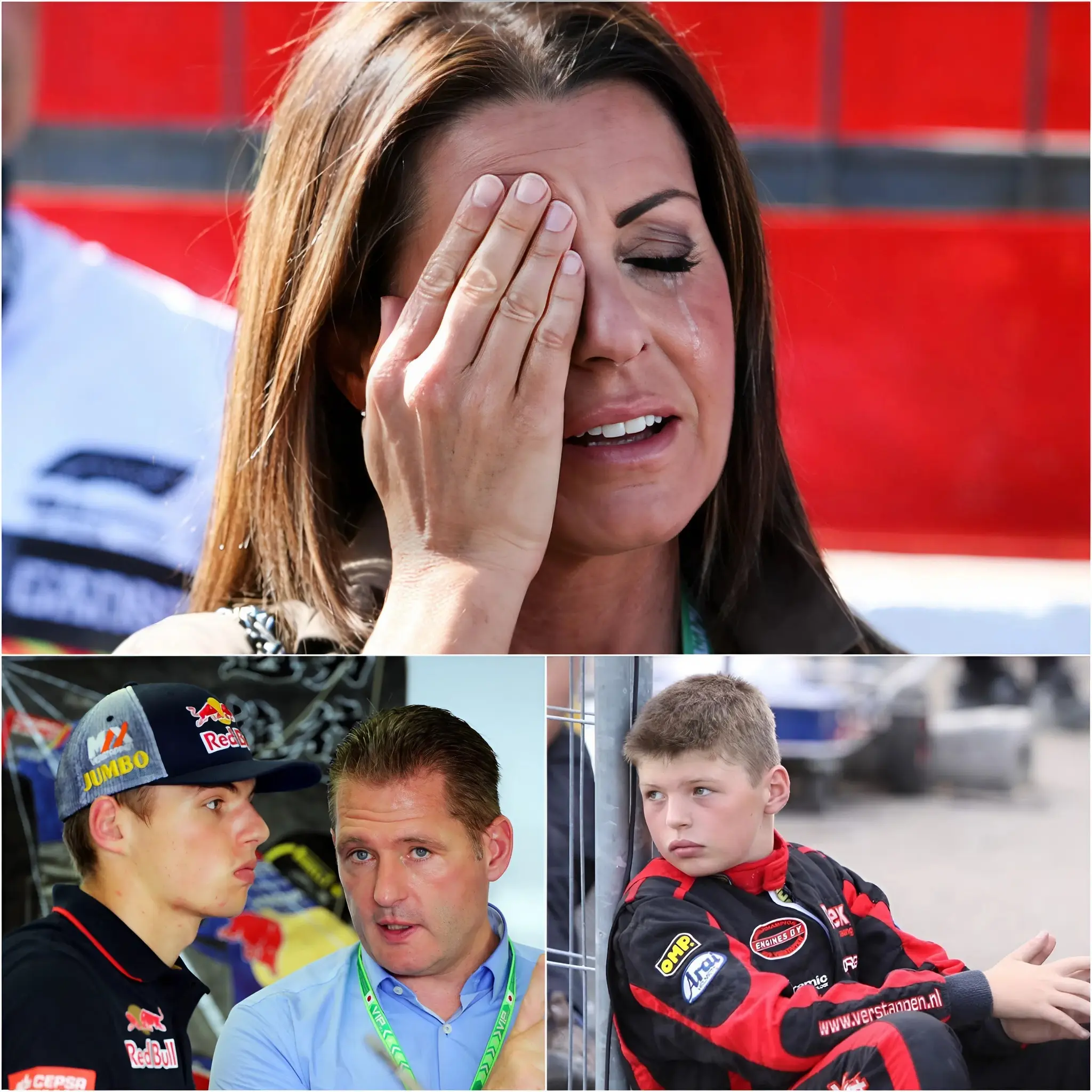 Cover Image for 🚨EMOTIONAL: Sophie Kumpen couldn’t hold back her emotions as she recalled the challenging childhood of her son, Max Verstappen. “There were days when he had to train to exhaustion under extremely strict guidance… but he never once thought about giving up,” she shared, her voice choked with emotion.