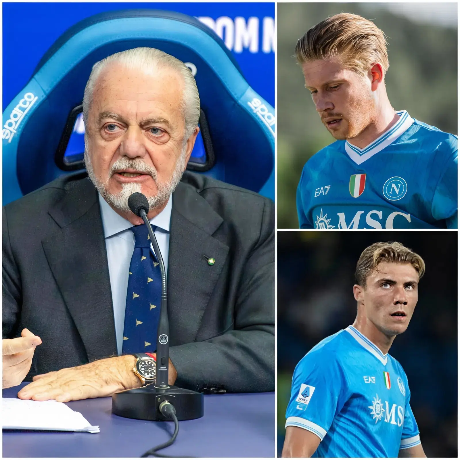 Cover Image for 🗣️😳“ERANO DETERMINATI A LASCIARE IL CLUB, HO DOVUTO VENDERLO!” In un’intervista fiume che sta facendo tremare l’intera Serie A, il Presidente del Napoli è tornato sulla dolorosa cessione della sua stella più brillante, svelando retroscena scioccanti dietro l’addio che nessuno voleva.