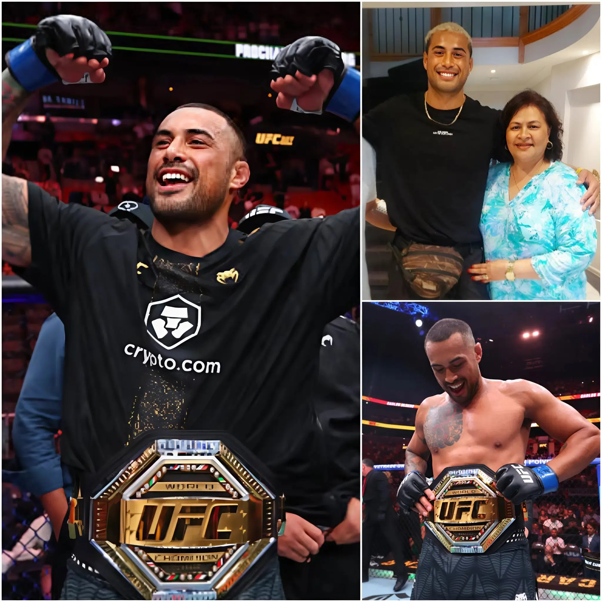 Cover Image for 💝 “THIS VICTORY… IS FOR MY MOTHER.” Right after winning at UFC 327, Carlos Ulberg paused in the center of the octagon, his voice low and slightly trembling. With a distant gaze, the fighter shared sincerely: “This victory is for my mother.