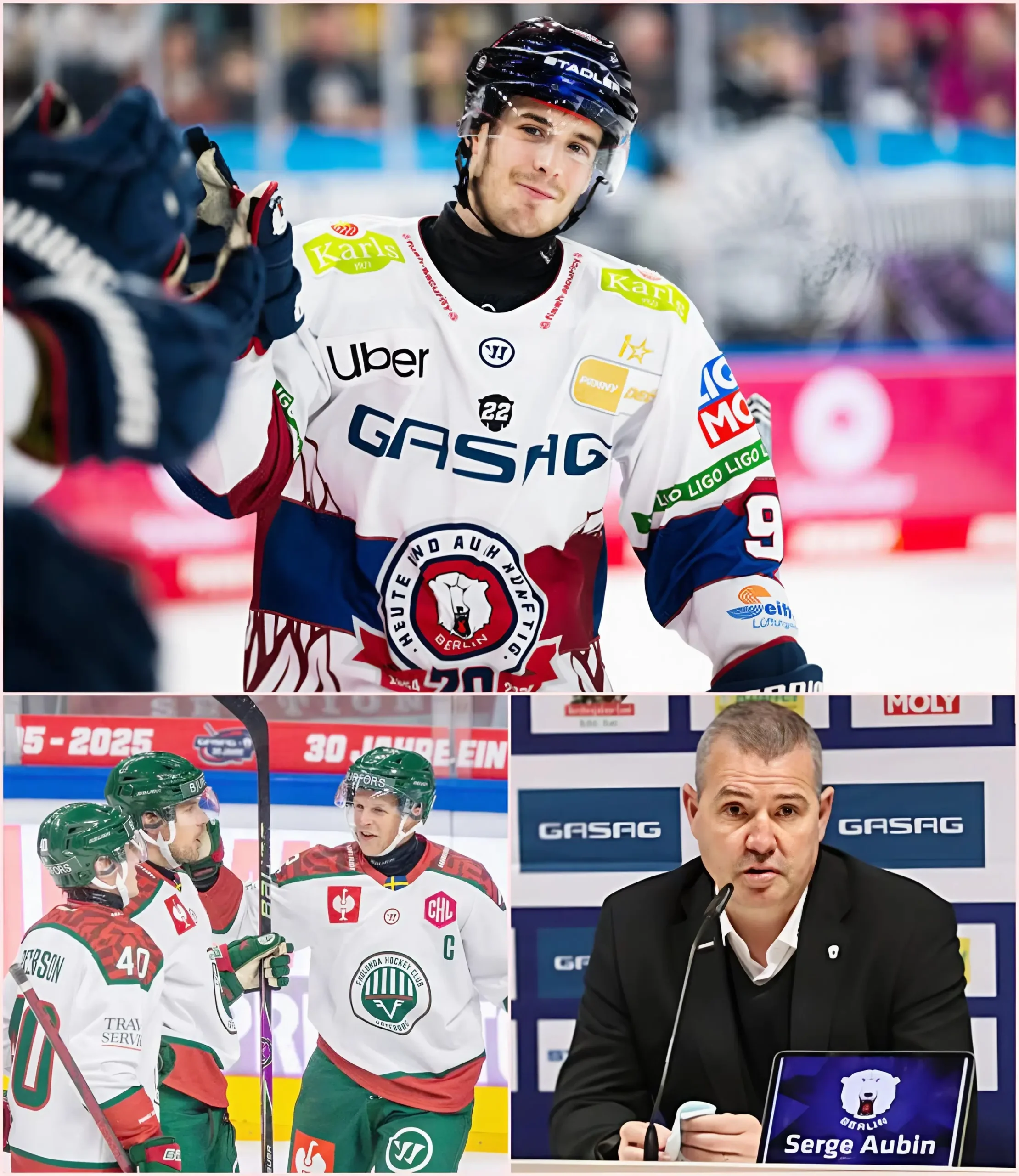 Cover Image for „DAS WIRD SEIN LETZTES SPIEL FÜR DIE EISBAREN Berlin SEIN“ – Cheftrainer Serge Aubin gab offiziell den endgültigen Ausschluss eines Spielers von den EISBAREN Berlin bekannt und erklärte, dass dieser unter keinen Umständen mehr nominiert wird