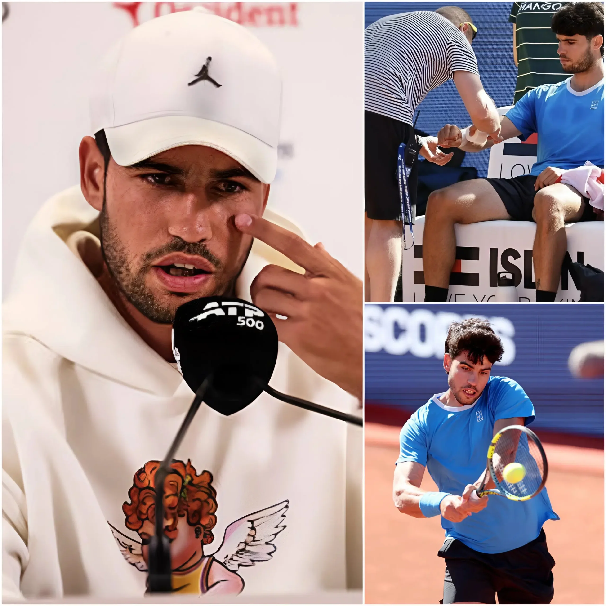 Cover Image for 🚨 SORPRESA: Alcaraz se retira de Barcelona por lesión más grave de lo previsto