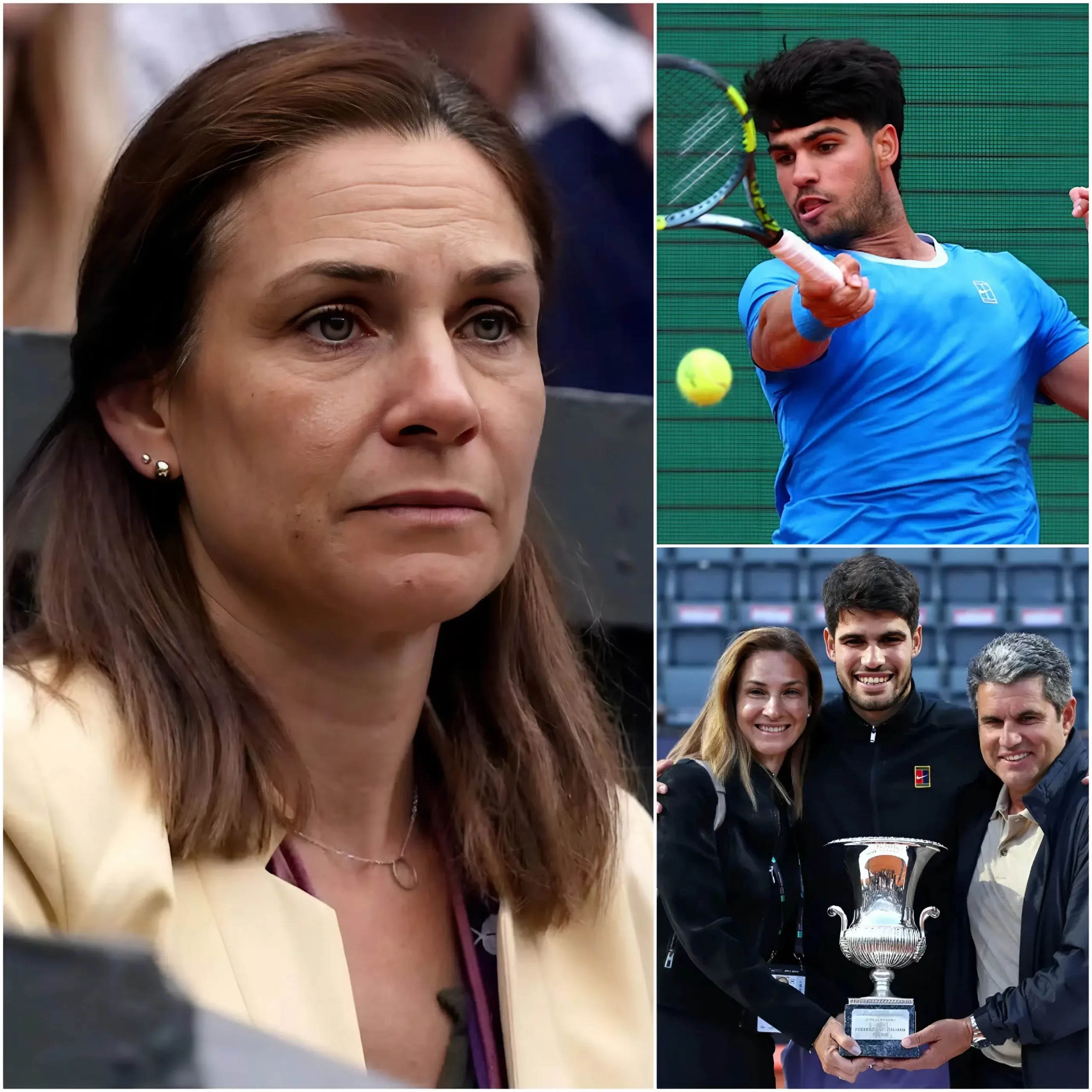 Cover Image for La madre di Carlos Alcaraz rompe improvvisamente il silenzio davanti ai media, pronunciando 5 parole “durissime” sulla decisione del figlio di ritirarsi da Barcellona per problemi di salute. Le rivelazioni scioccanti dietro questa scelta stanno lasciando i tifosi tra preoccupazione e curiosità, chiedendosi cosa stia davvero succedendo!