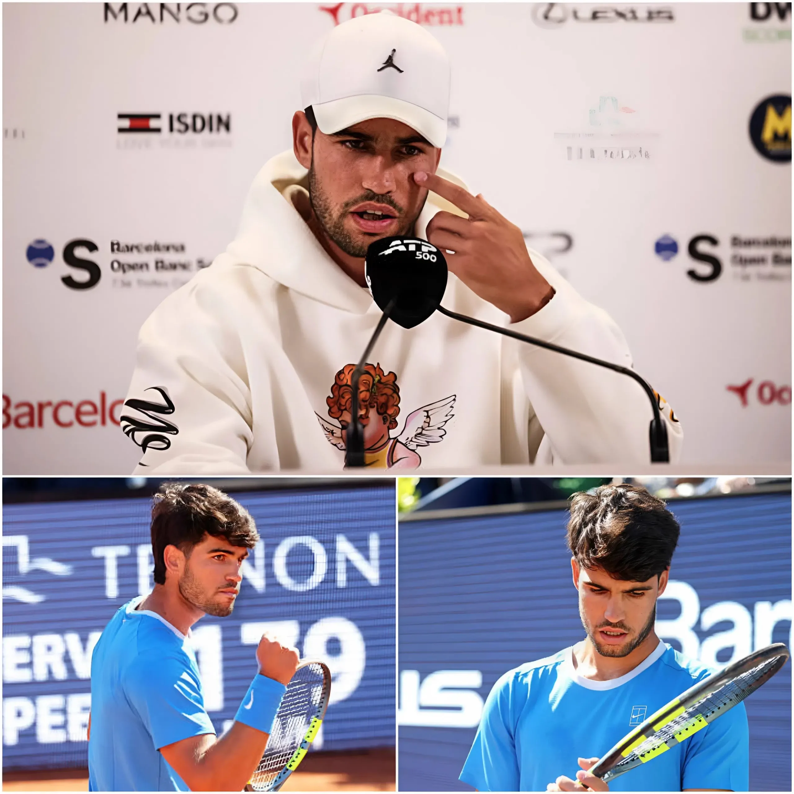 Cover Image for Carlos Alcaraz sconvolge il mondo del tennis dopo aver ammesso per la prima volta di essere “dipendente” dai social media, lasciando che i commenti negativi influenzino direttamente la sua mente e arrivando persino a mettere in dubbio se stesso dopo la sconfitta contro Jannik Sinner, mentre allo stesso tempo i problemi al polso e al braccio non risultano ancora completamente risolti.