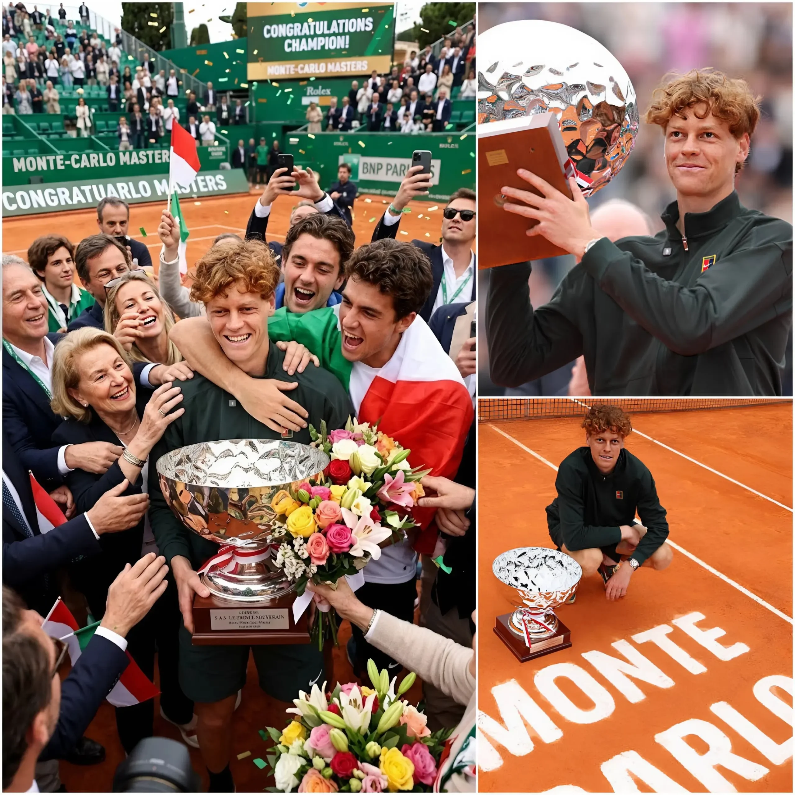 Cover Image for 😍🏆 Il ritorno di Jannik Sinner in Italia dopo il trionfo al Rolex Monte-Carlo Masters 2026: la folla in delirio, ma è il “regalo misterioso” prima del volo a lasciare il mondo senza parole!