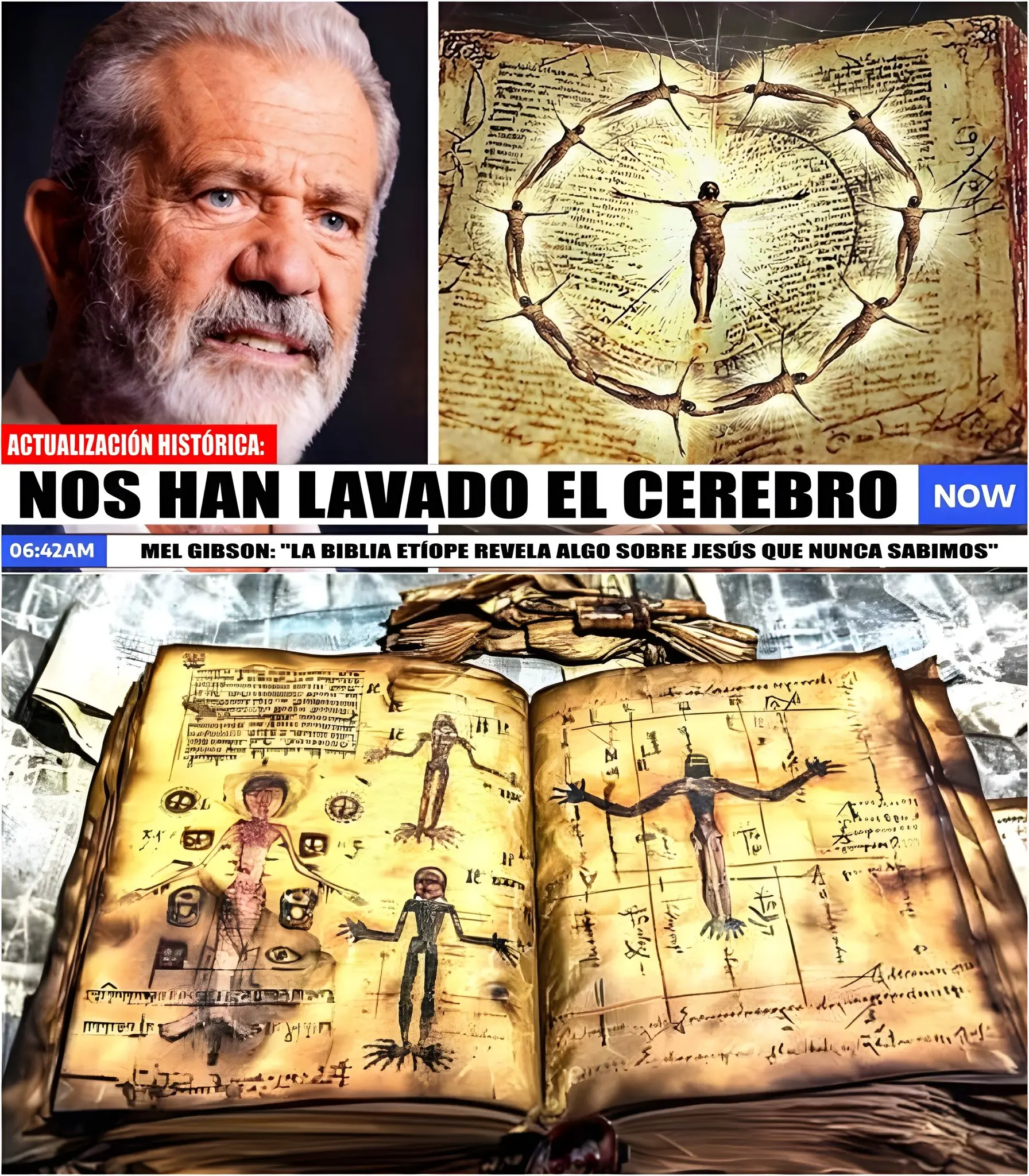 Cover Image for 🚨Mel Gibson revela una noticia impactante: “La Biblia Etíope Revela Algo Sobre Jesús que Desconocíamos”