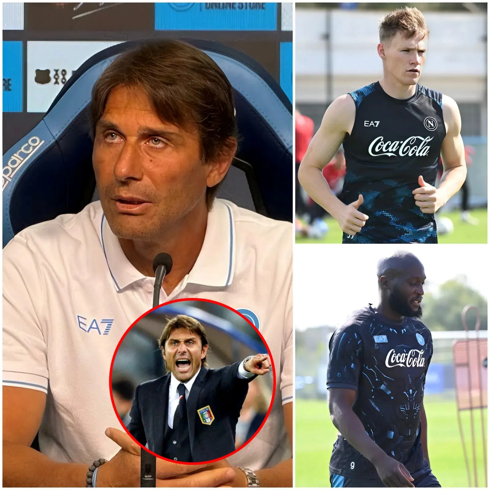 Cover Image for 🚨«Basta! Quel ragazzo lascerà il Napoli già quest’estate!» L’allenatore Antonio Conte ha criticato duramente un calciatore della rosa del Napoli, accusandolo di non aver dato praticamente nessun contributo alla squadra durante tutta la stagione e di aver rifiutato di rientrare al club dopo la convocazione con la nazionale.