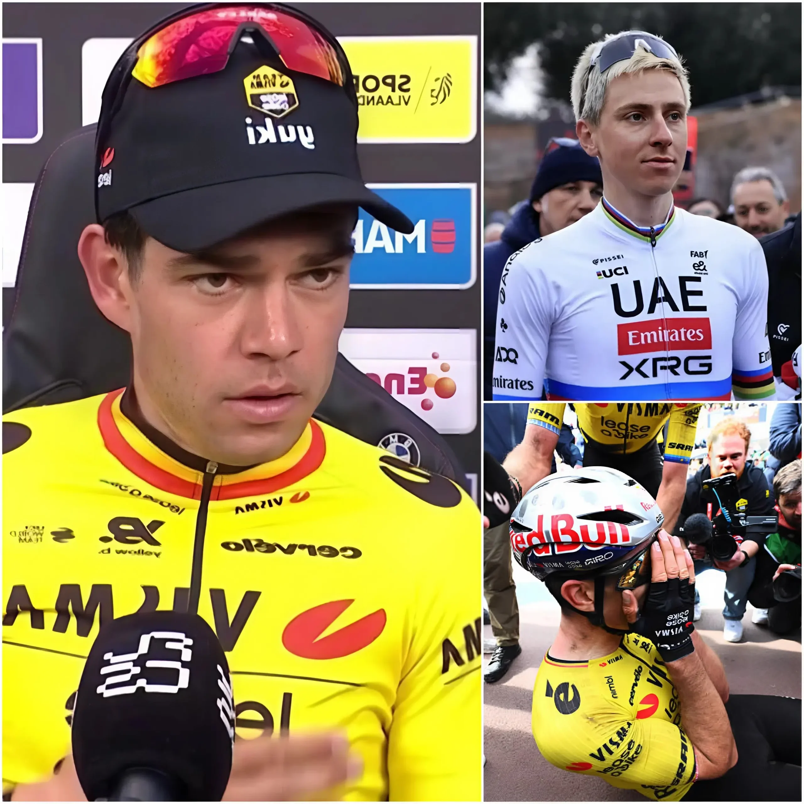 Cover Image for 🚨 “SE VUOLE VINCERE A OGNI COSTO, DATEGLI IL TROFEO!” – Van Aert accusa Pogačar e polemizza sulla Paris–Roubaix 2026