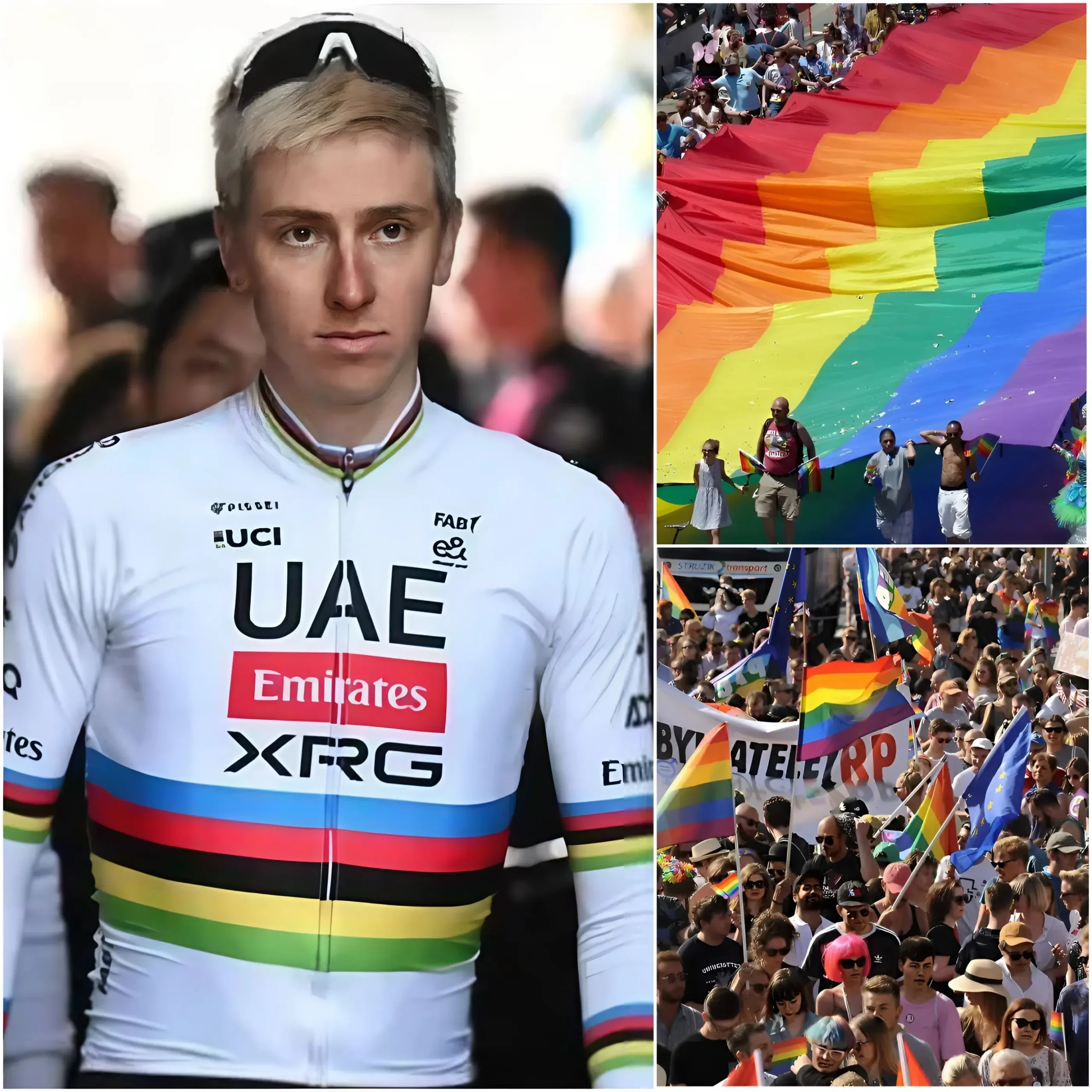 Cover Image for 🚨NOTIZIE: Pogačar rifiuta fascia arcobaleno LGBT, afferma che il ciclismo deve concentrarsi su sport e vittoria, scatenando forte dibattito e pressione tra tifosi e organizzatori.