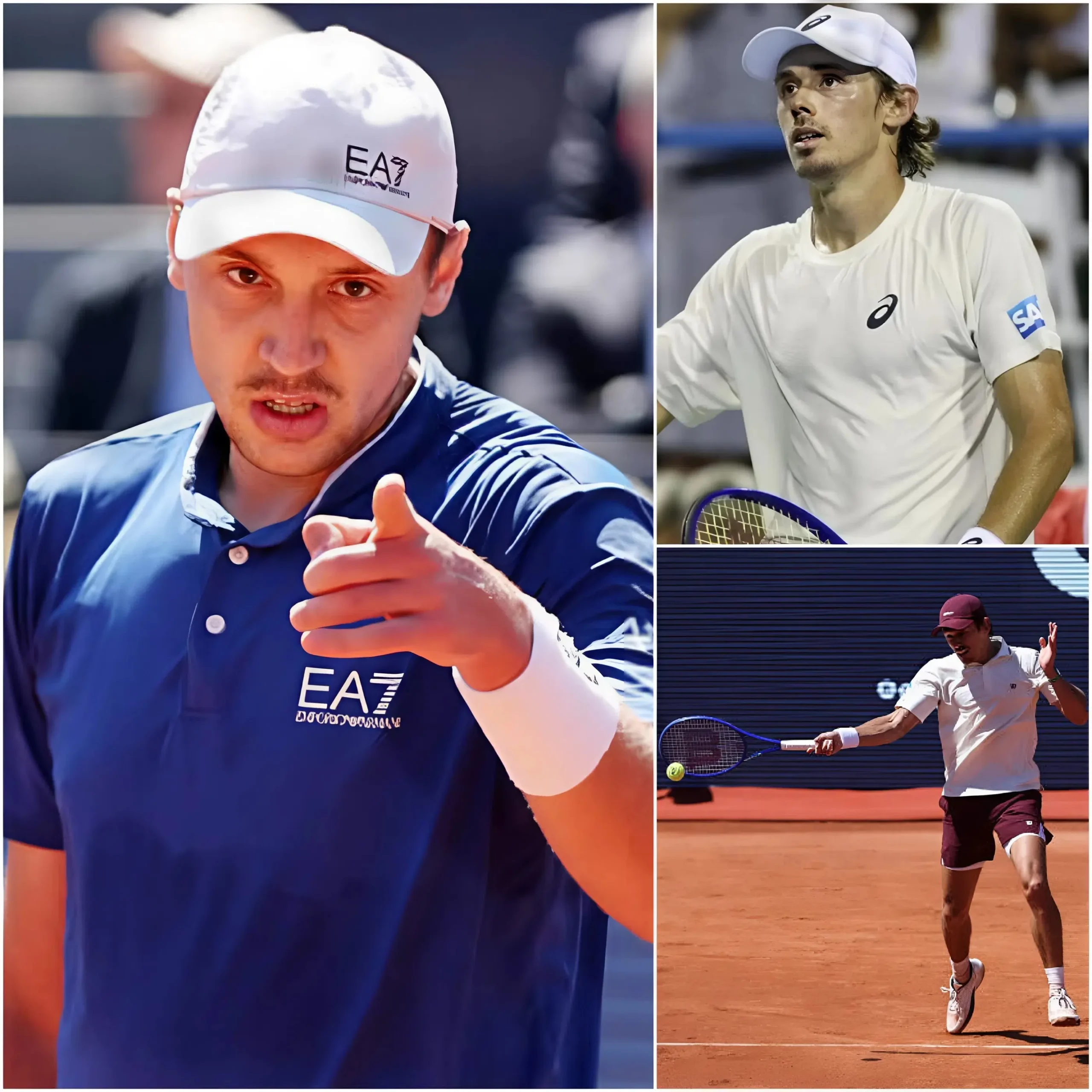 Cover Image for 🚨 SHOCK: Medjedovic stuns Barcelona with bold “Minaur, you’re finished!” claim, but De Minaur’s chilling 10-word response leaves him speechless