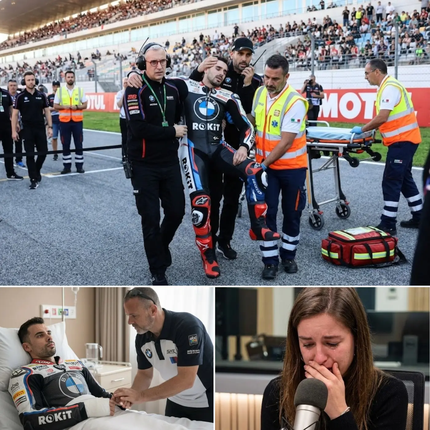 Cover Image for LE MOMENT OÙ TOUT S’EST ARRÊTÉ… — L’effondrement soudain de Miguel Oliveira plonge BMW dans la stupeur et les nouvelles de sa femme suscitent de nouvelles inquiétudes.