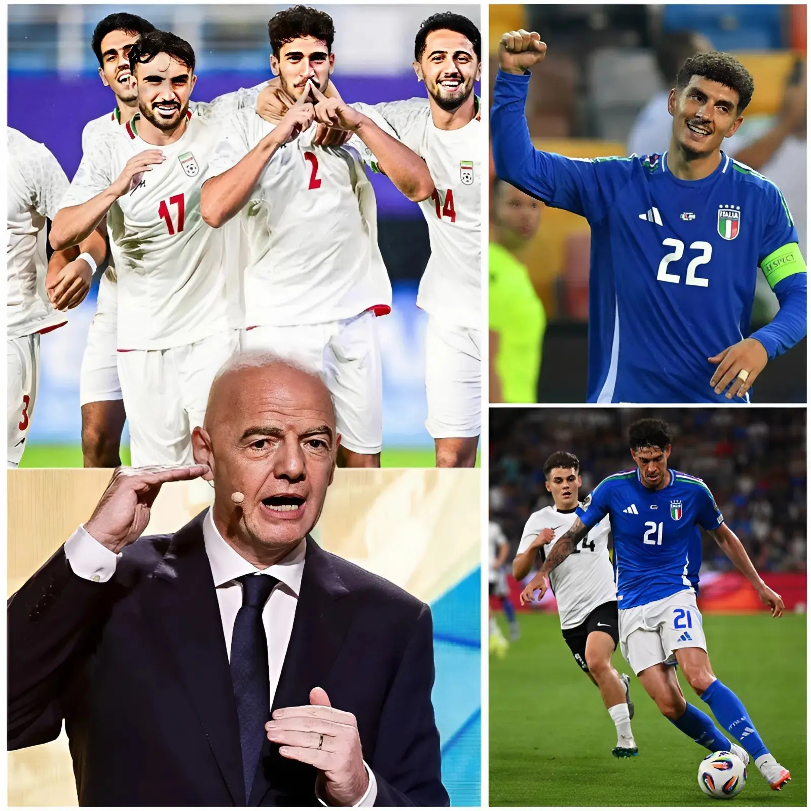 Cover Image for 🚨DECISIONE SHOCK DELLA FIFA! La FIFA ha preso una decisione scioccante e ad alto rischio riguardo alle possibilità dell’Italia di partecipare ai Mondiali 2026.