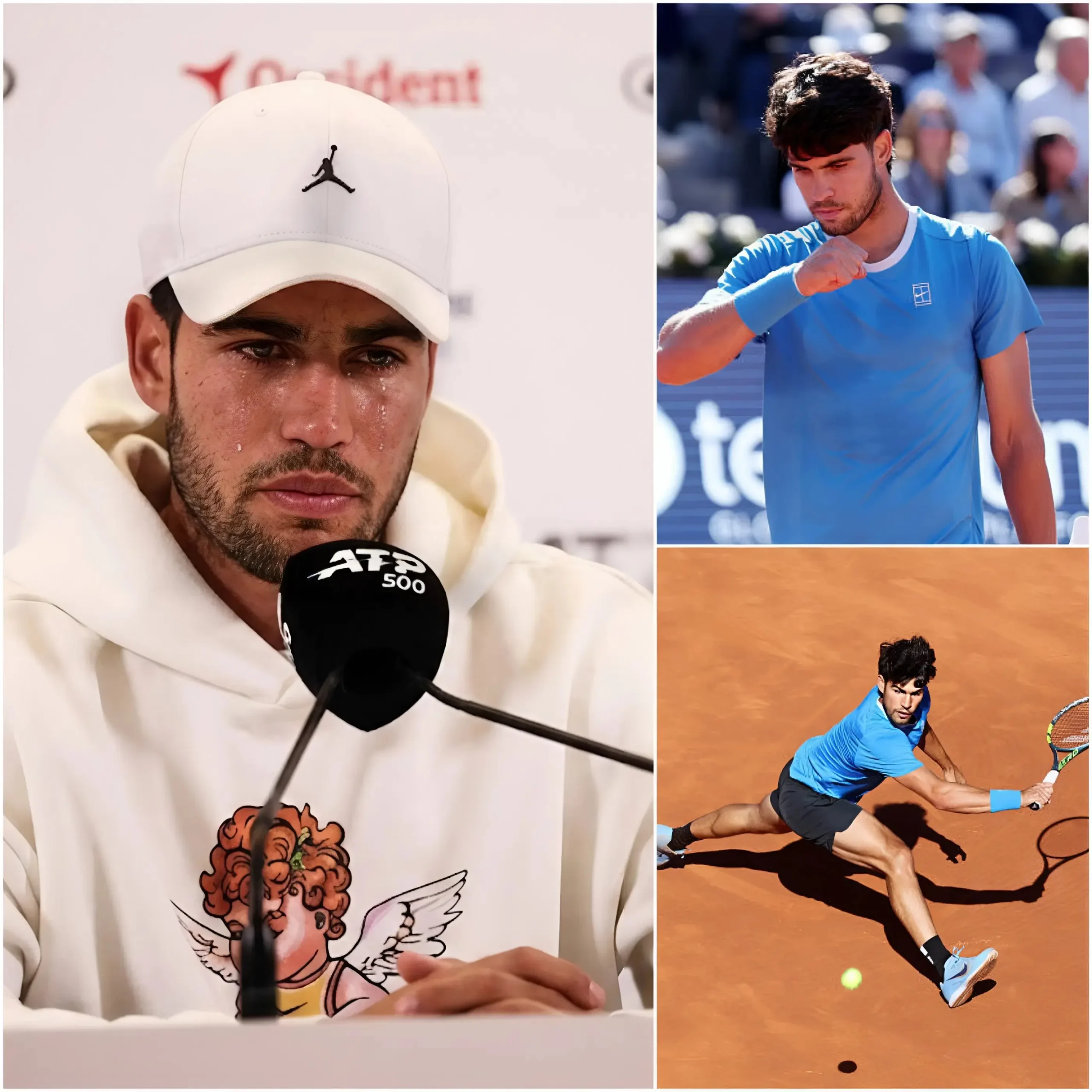 Cover Image for 🚨Carlos Alcaraz revela la presión tras perder y lesionarse en Montecarlo y Barcelona, recibe duras críticas y toma una decisión clave que podría cambiar su temporada