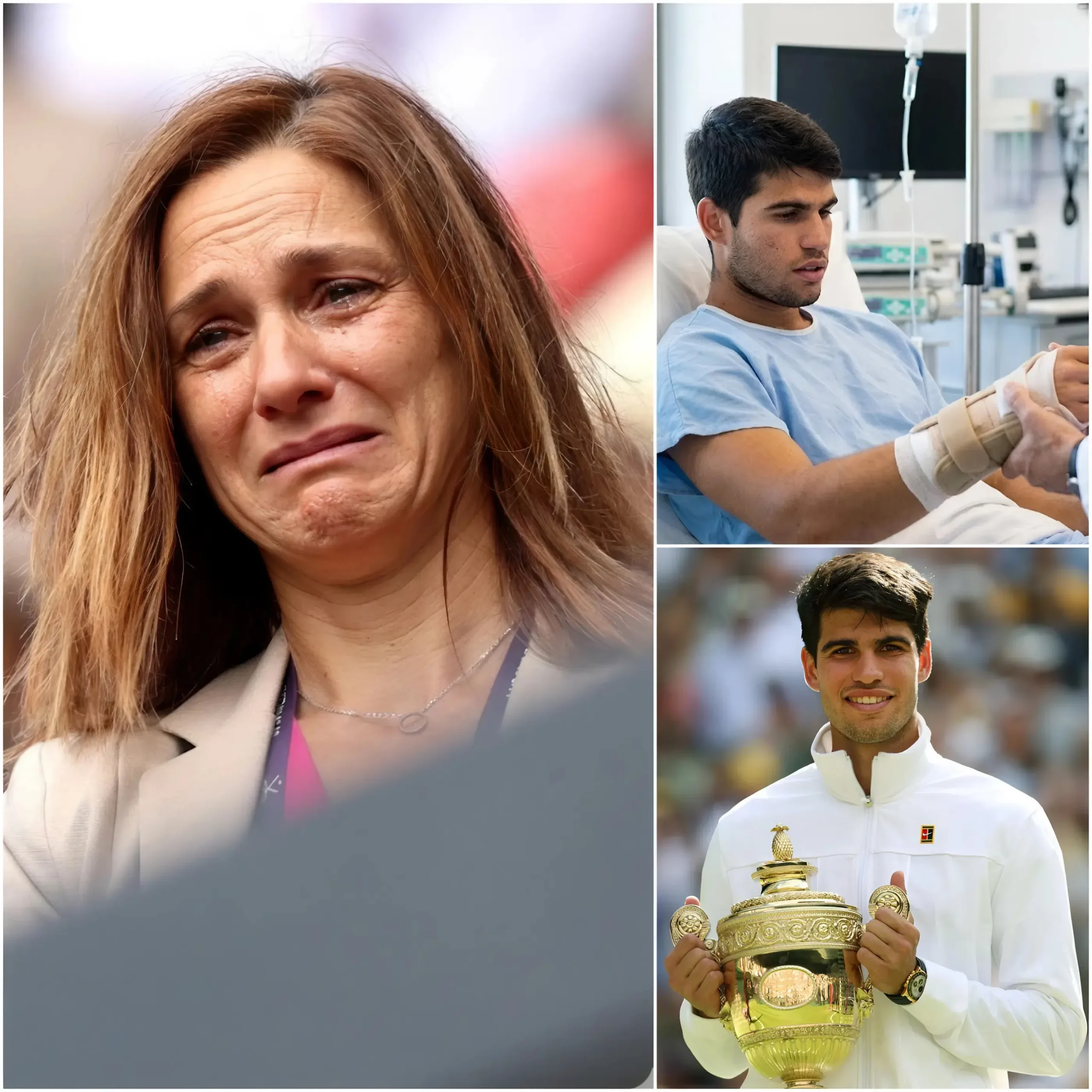 Cover Image for NOTIZIE STRACEVOLI 🔴: La madre del “Clay Prince” Carlos Alcaraz, Virginia Garfia, è scoppiata in lacrime quando ha rivelato il motivo devastante dietro il suo ritiro forzato dagli Open di Barcellona del 2026.