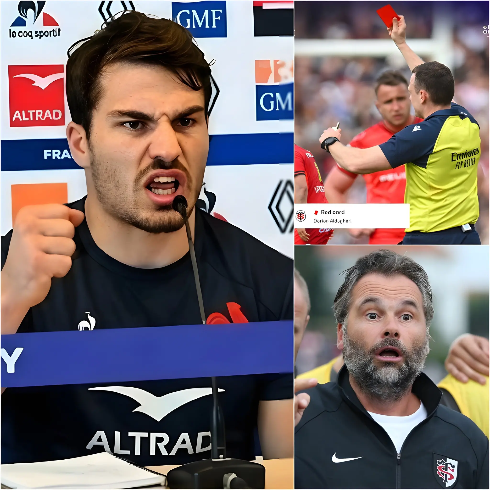 Cover Image for “IL A ENDOMMAGÉ L’HONNEUR DE L’ÉQUIPE, CE SERA LA DERNIÈRE FOIS IL PORTERA UN MAILLOT TOULOUSAIS” – Antoine Dupont a officiellement nommé le joueur responsable de la chute du Stade Toulousain face à l’UBB
