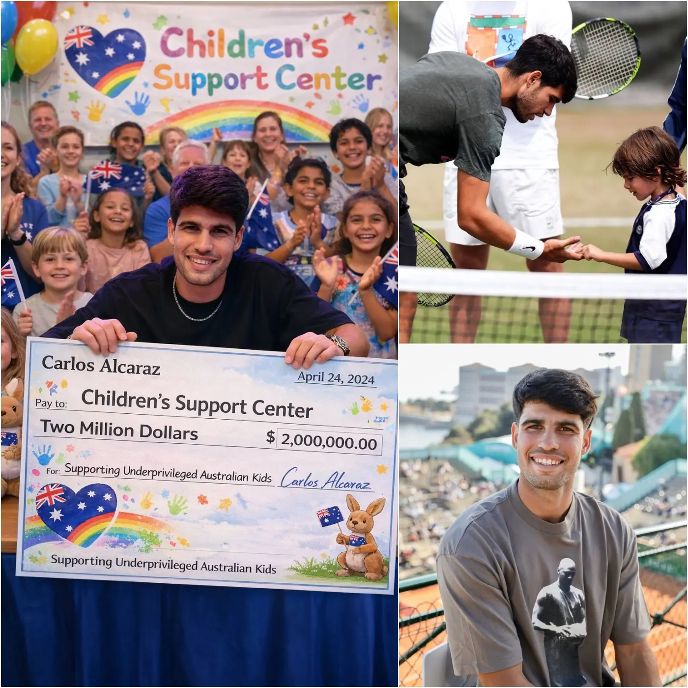 Cover Image for 🔥 BREAKING NEWS: CARLOS ALCARAZ’S SILENT ACTION MOVES THE WORLD