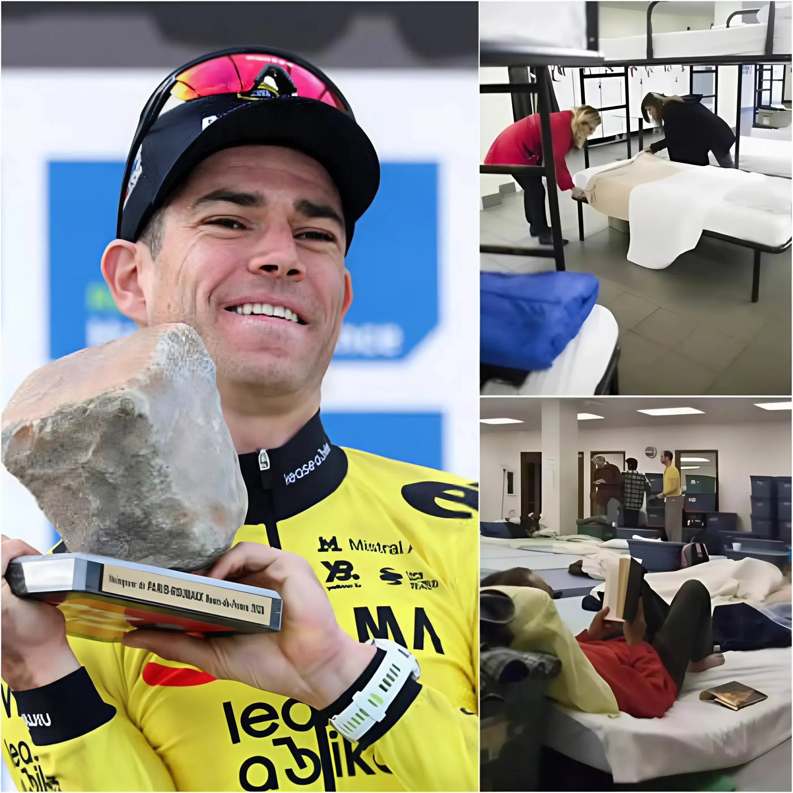 Cover Image for ❤️ HARTVERWARMEND: Wout van Aert schenkt in stilte 2 miljoen dollar aan opvang voor daklozen