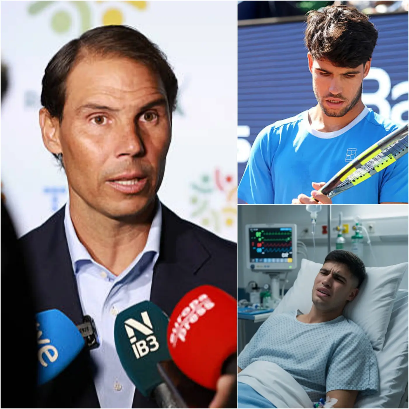 Cover Image for 😢🚨BREAKING NEWS 10 MINUTES AGO: Rafael Nadal just revealed shocking information about Carlos Alcaraz that has stunned fans worldwide: Carlitos is currently…👇👇