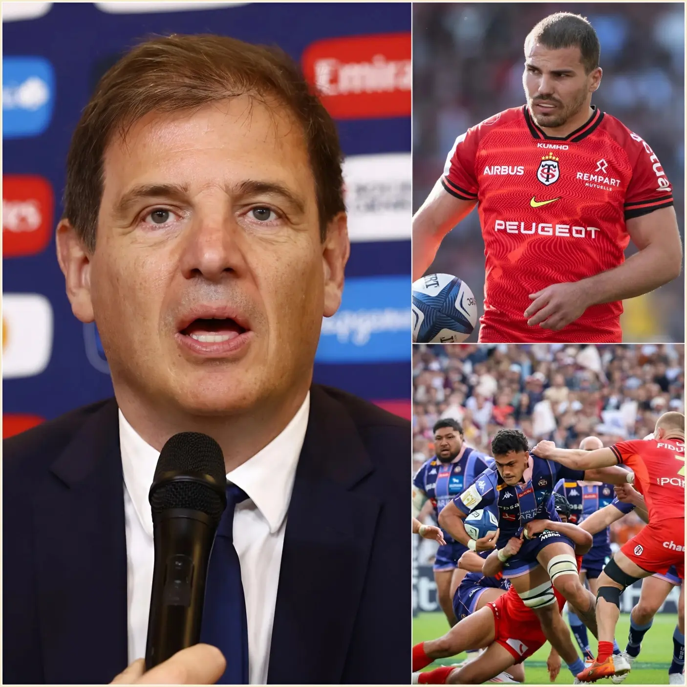 Cover Image for 🔥INFO TENDUE : Après une journée d’enquête approfondie, les responsables de la Fédération Française de Rugby (FFR) ont officiellement annoncé les résultats après avoir examiné les preuves présentées par Antoine Dupont, qui accusait Matthieu Jalibert d’avoir utilisé des avantages indus lors de la Champions Cup 2026.