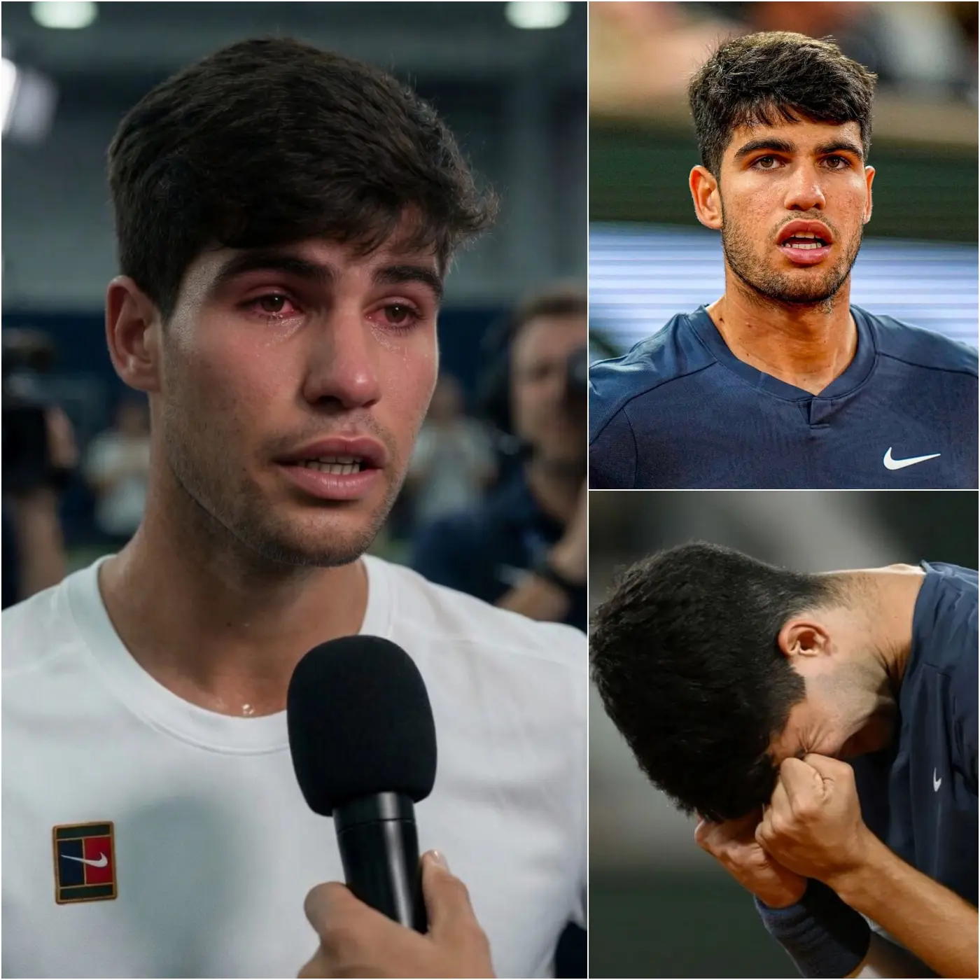 Cover Image for 💔 HEARTBREAKING NEWS: “For me, Madrid has always been home,” with trembling hands and red eyes, Carlos Alcaraz shared his inability to participate in the Madrid Open. He said he felt deeply saddened. And after hearing the reason behind it, all the fans were shocked👇👇👇