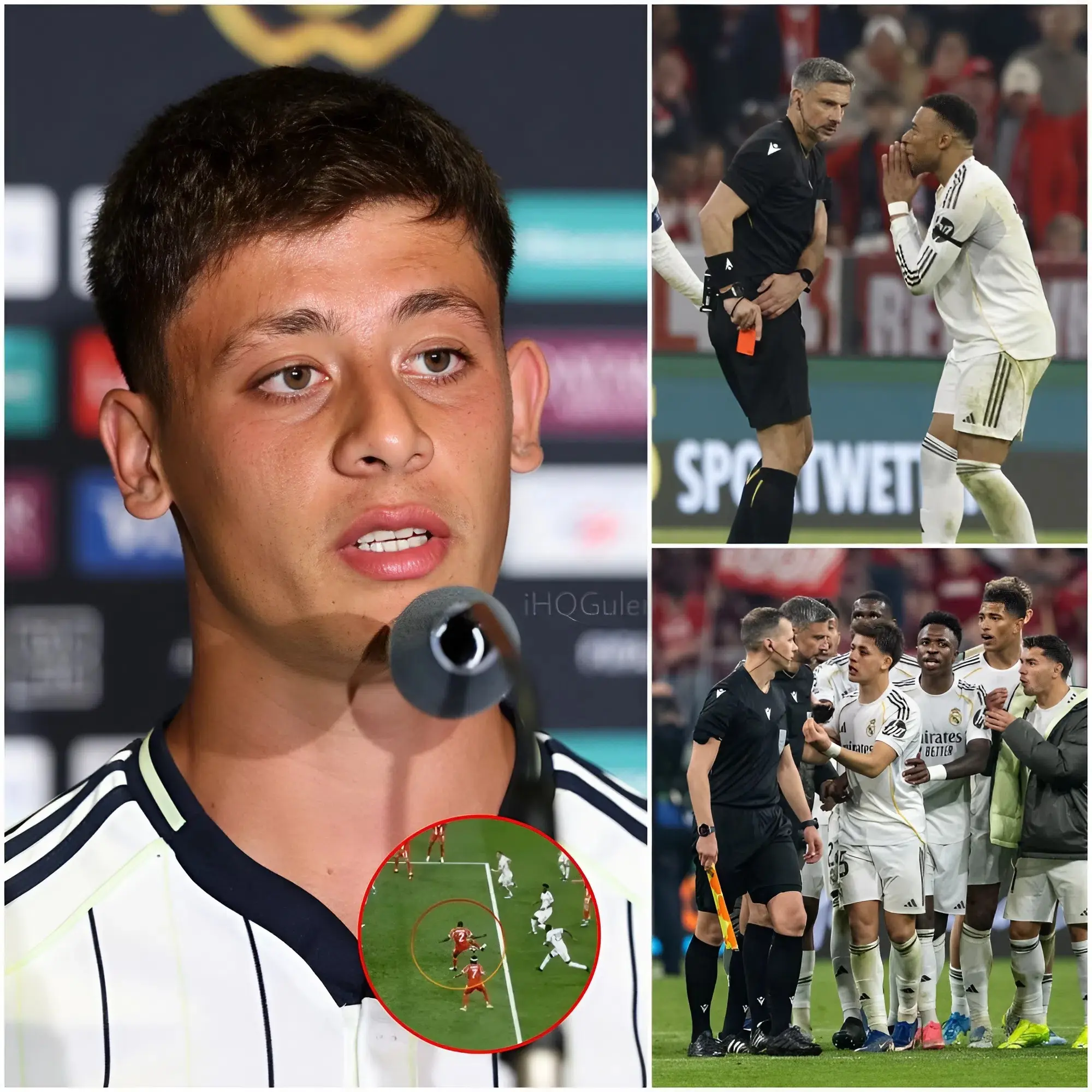 Cover Image for “¡LA MANO NEGRA NOS HA ROBADO DESCARADAMENTE LA VICTORIA!” – Arda Güler acusa con furia al Bayern Munich de haber sido “respaldado” por el árbitro Slavko Vinčić.